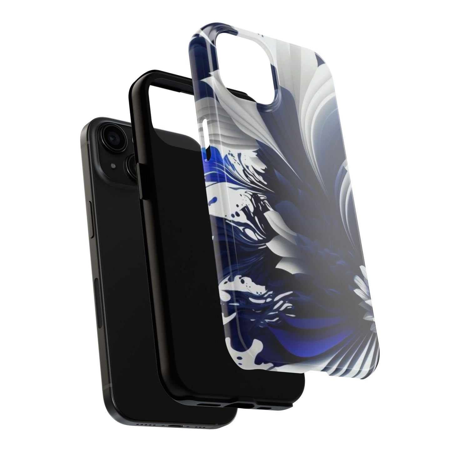 Blue & White Abstract iPhone Case | Sole Artist Studio