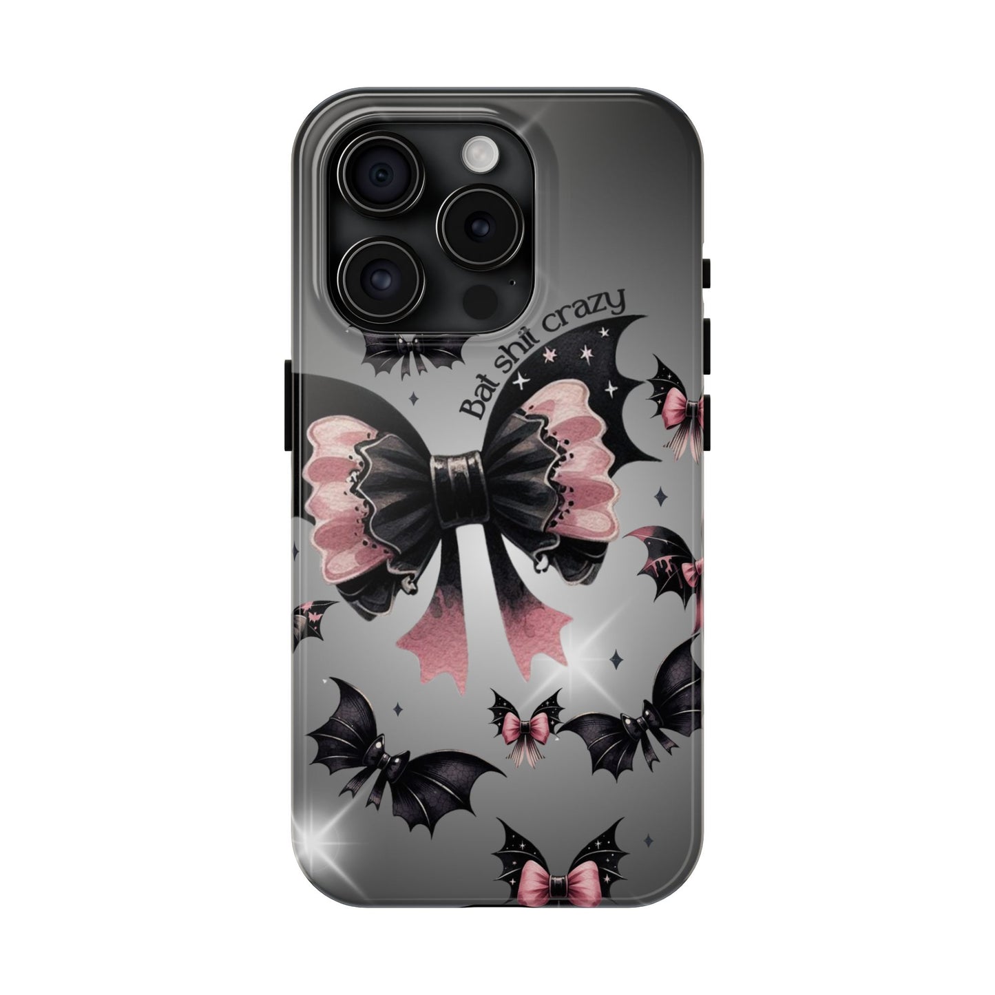 Bat Shit Crazy- Halloween themed Phone case- iPhone compatible Models 11-16