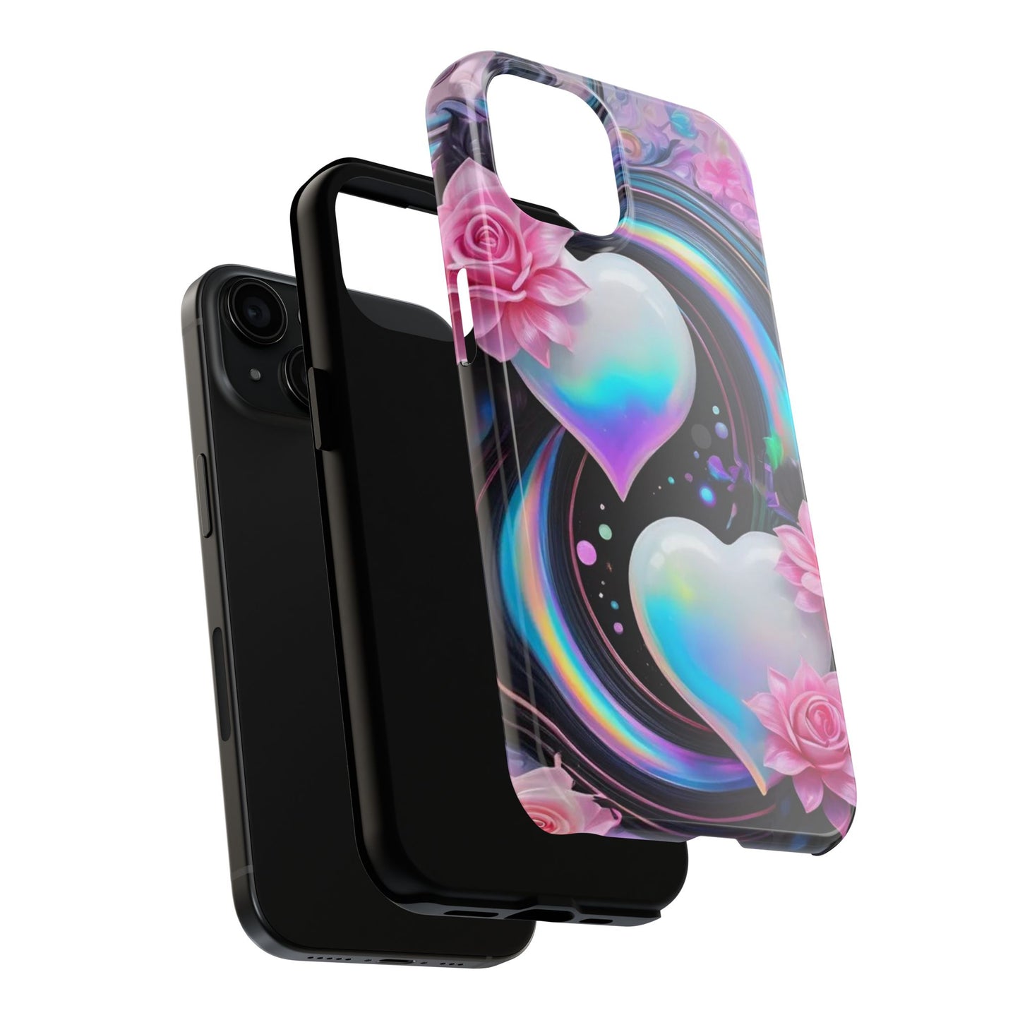 Floral Hearts & Rainbows iPhone Case | Sole Artist Studio