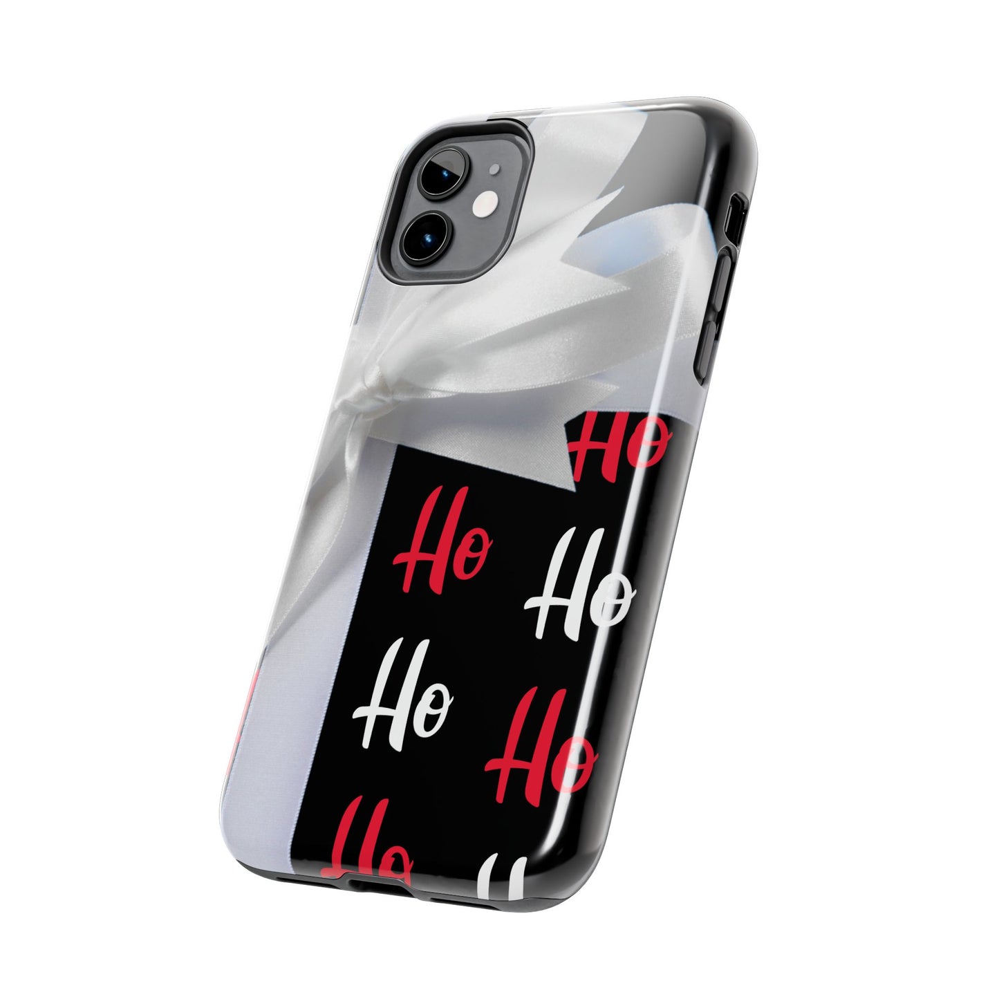 Ho Ho Ho Ribbon Bow Christmas iPhone Case | Sole Artist Studio