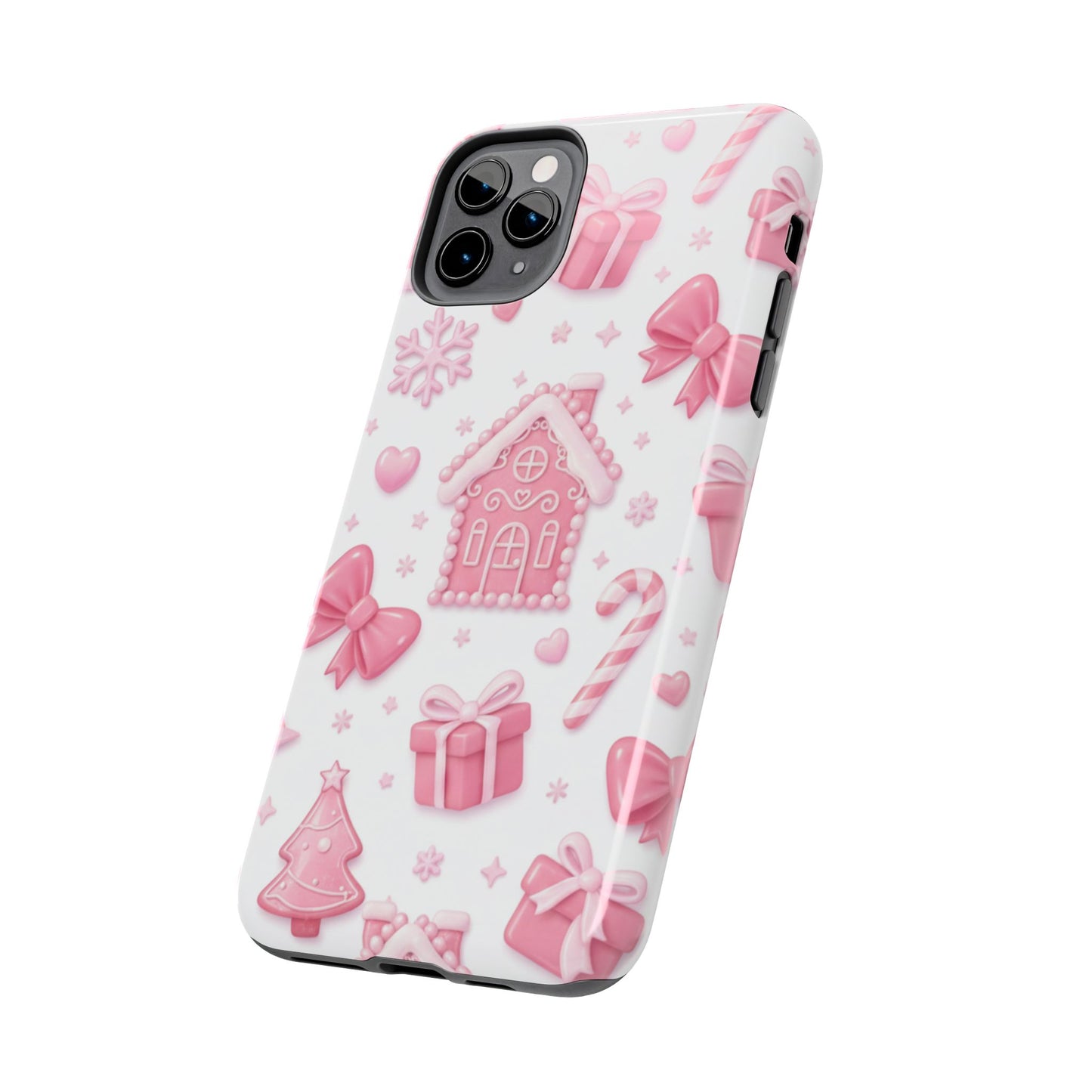 Pink Gingerbread Christmas iPhone Case | Sole Artist Studio