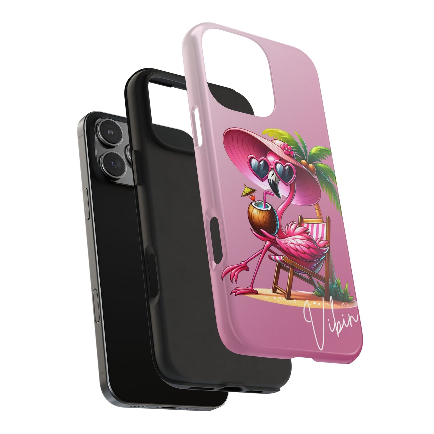 Pink Flamingo Summer Aesthetic iPhone Case | Sole Artist Studio
