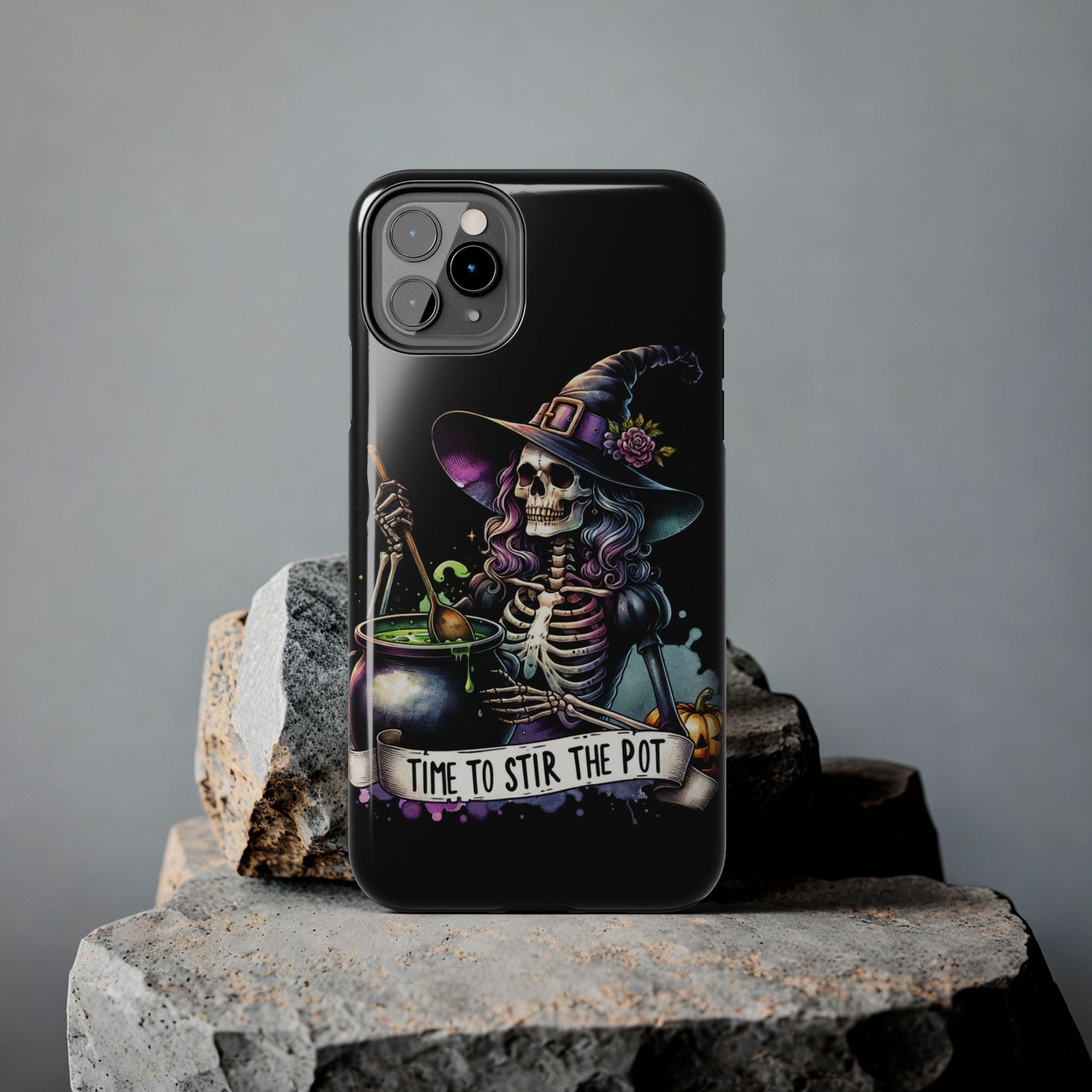 Time to stir the pot, Halloween themed Phone case- iPhone compatible Models 11-16