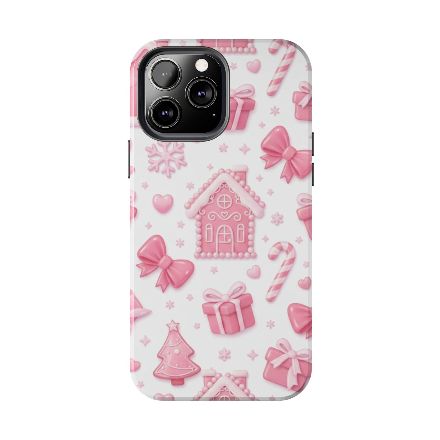 Pink Gingerbread Christmas iPhone Case | Sole Artist Studio