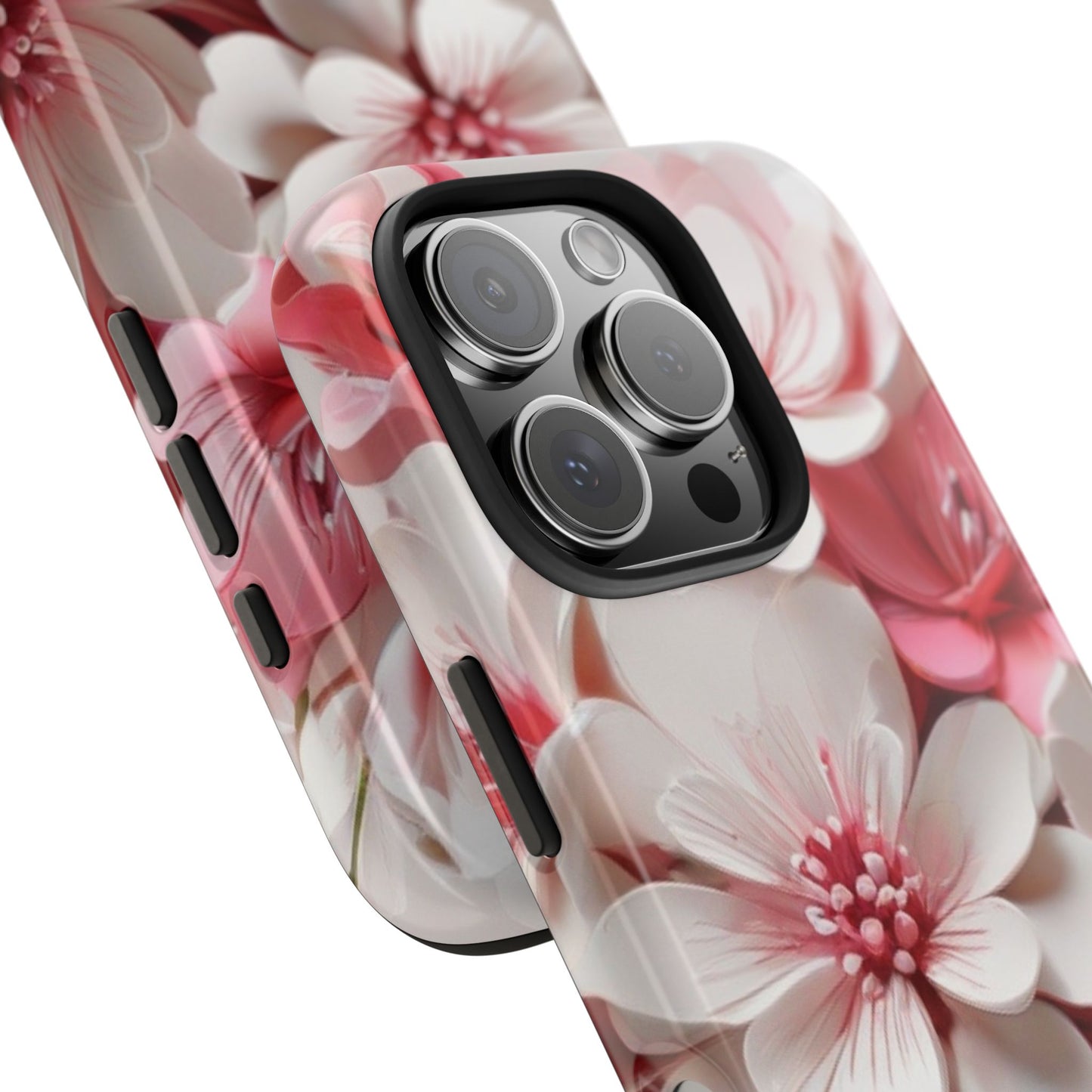 Pink & White Floral Tough iPhone Case | Sole Artist Studio