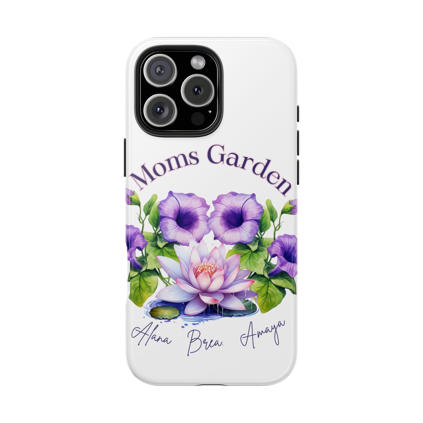 Custom "Moms Garden" phone case personalized Mother's Day gift