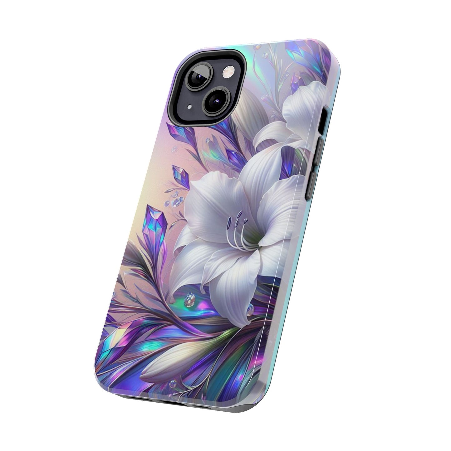 Northern lights lilly, floral iPhone Cover, flower Accessory, Cute Phone Protector, seasonal Tech