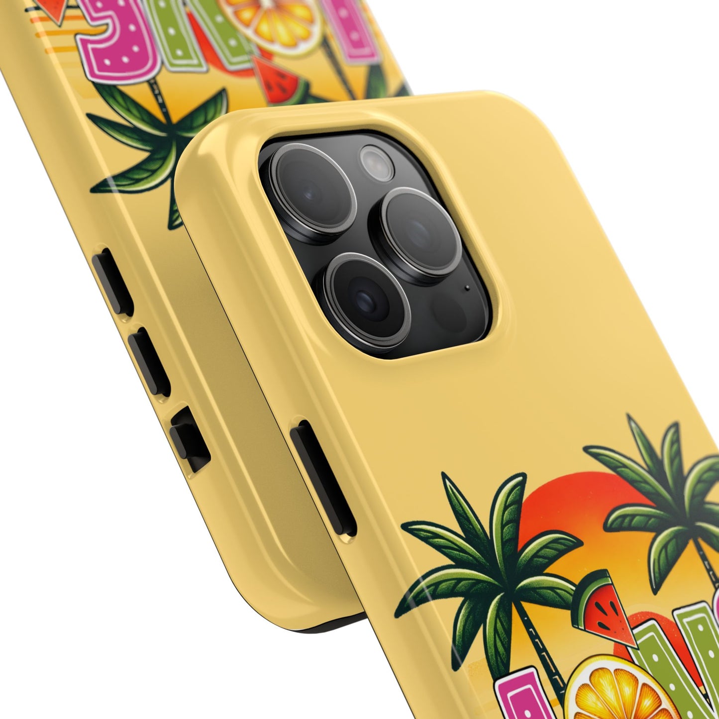 Yellow LOVE Summer Aesthetic iPhone Case | Sole Artist Studio