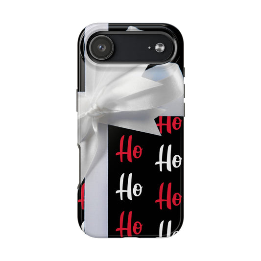 Ho Ho Ho Ribbon Bow Christmas iPhone Case | Sole Artist Studio