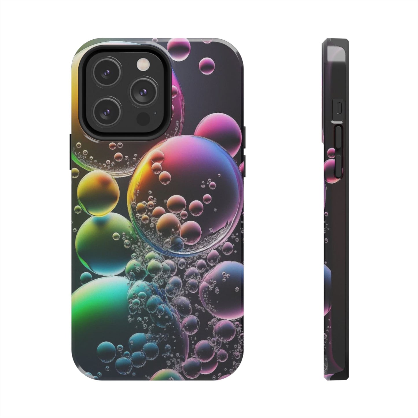 Vibrant Rainbow Bubbles Abstract iPhone Case | Sole Artist Studio