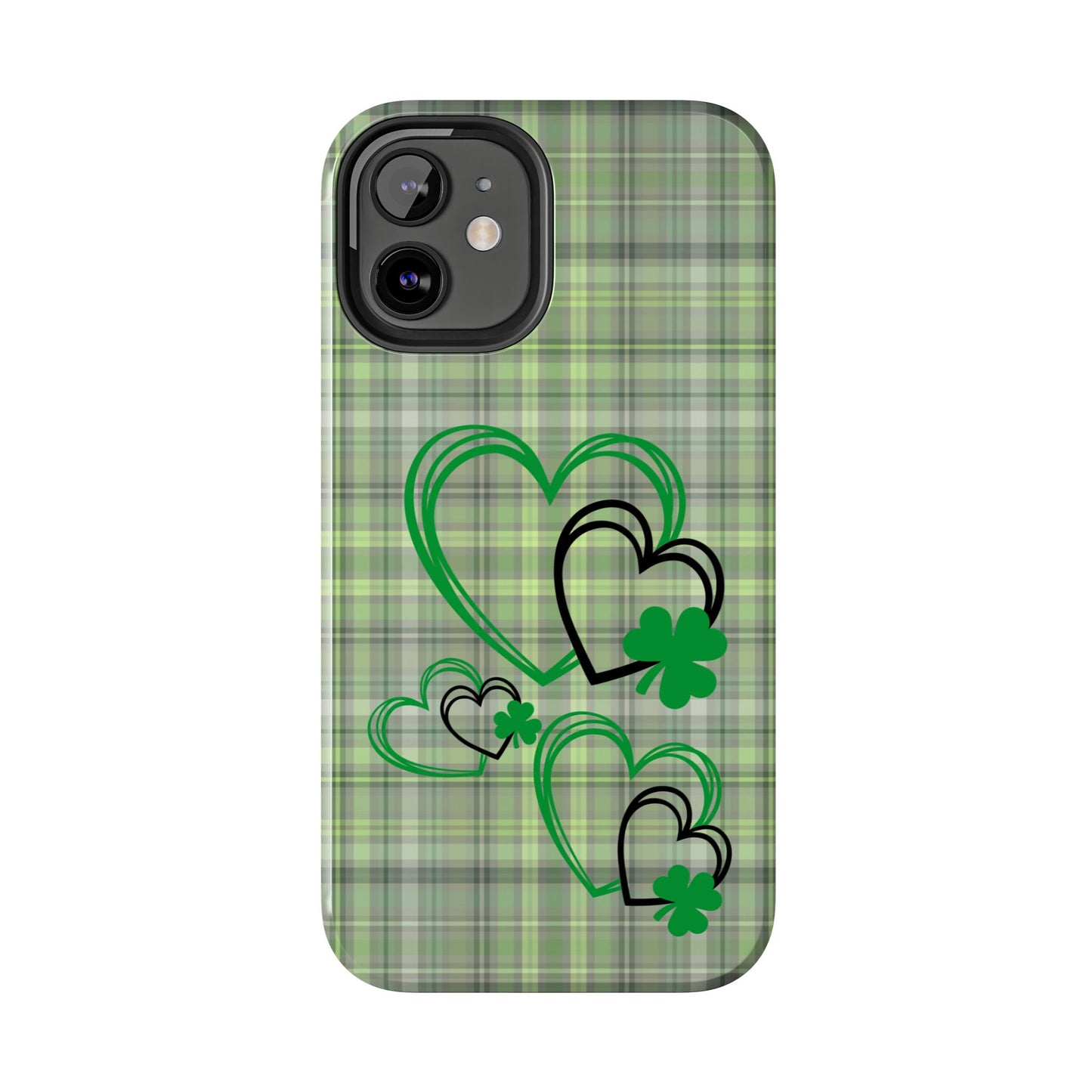 Plaid Hearts & Shamrock St. Patrick’s Day iPhone Case | Sole Artist Studio