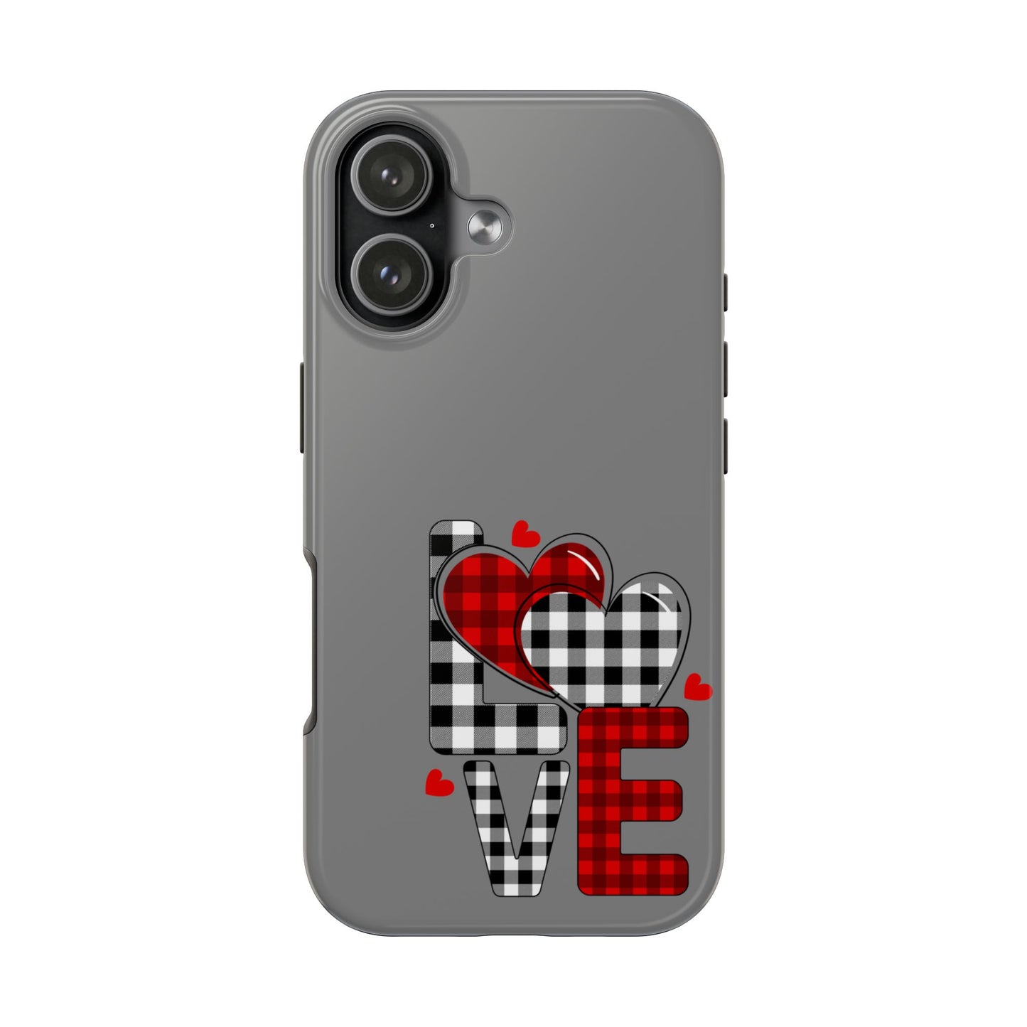Grey LOVE Valentine iPhone Case | Sole Artist Studio