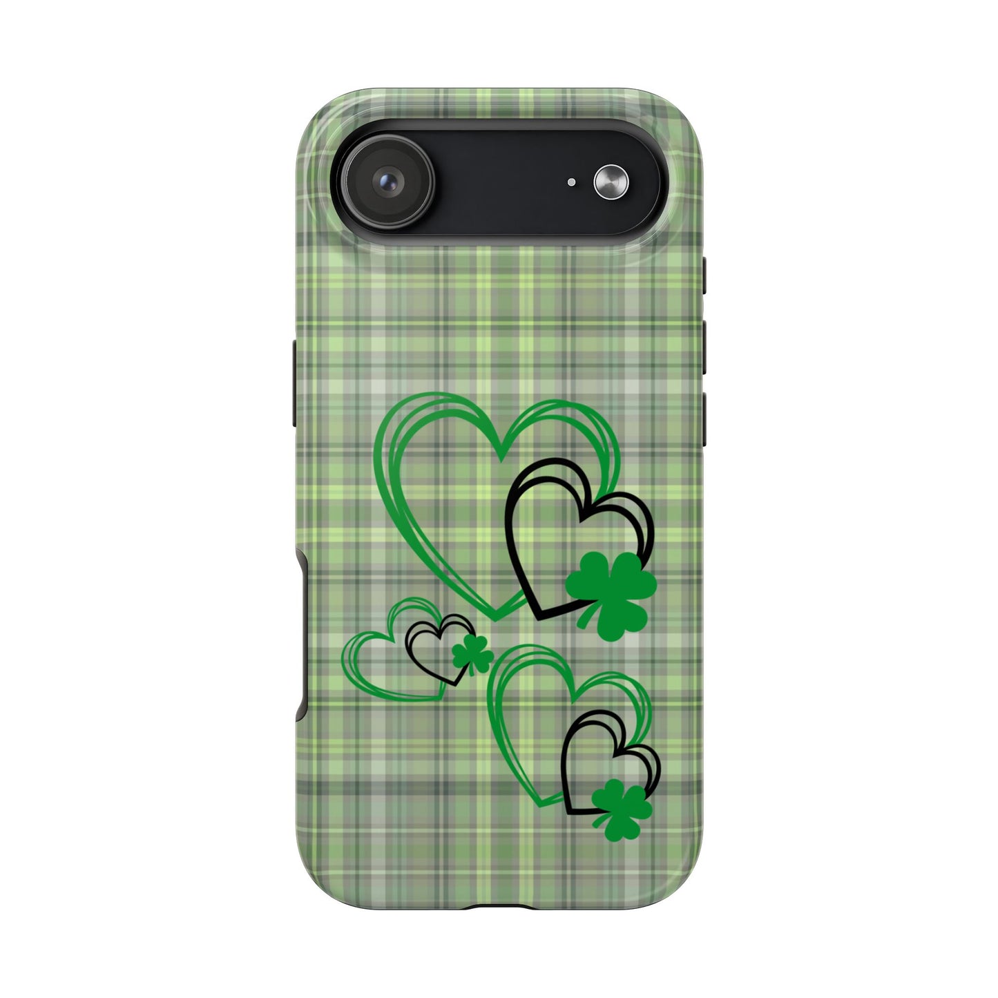 Plaid Hearts & Shamrock St. Patrick’s Day iPhone Case | Sole Artist Studio