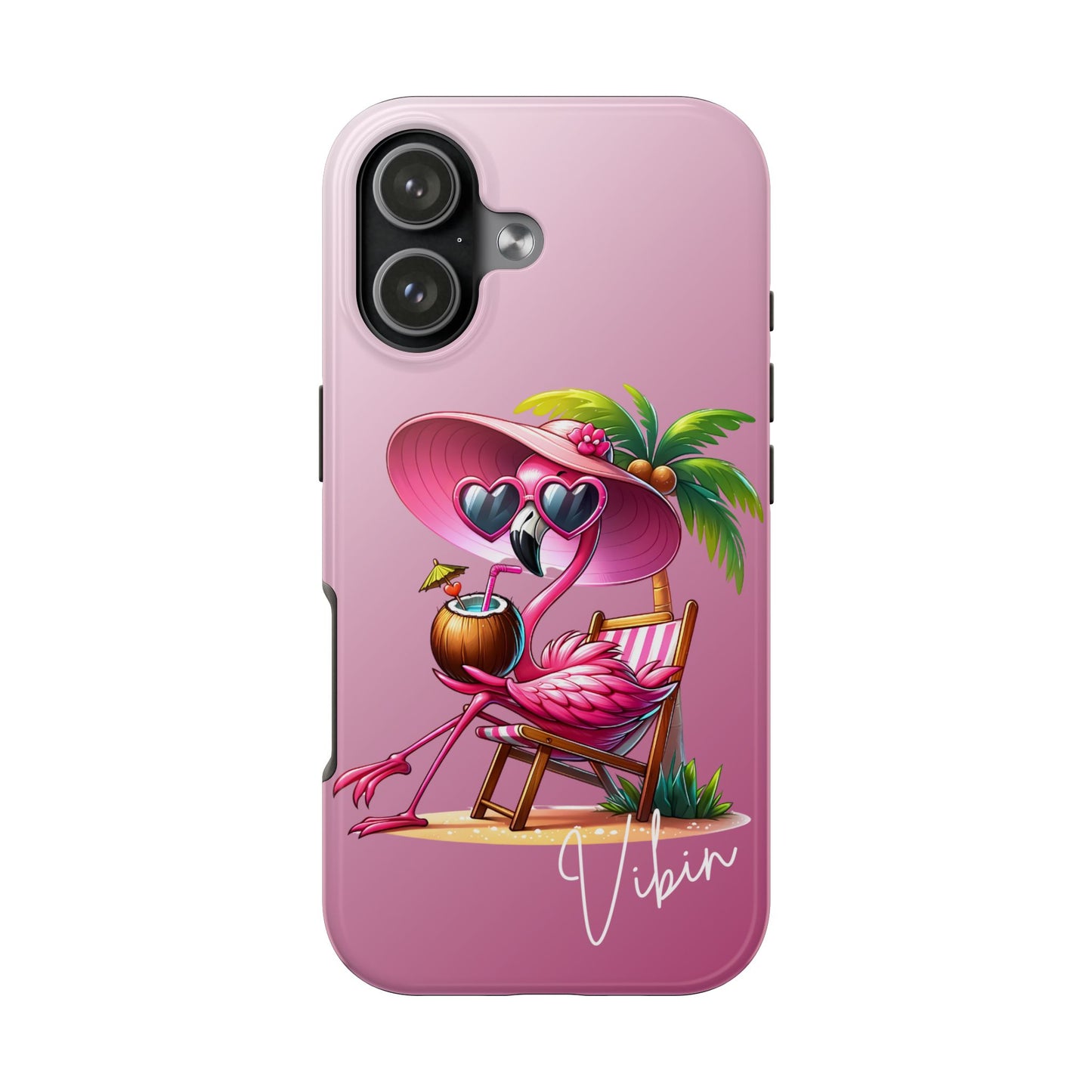 Pink Flamingo Summer Aesthetic iPhone Case | Sole Artist Studio
