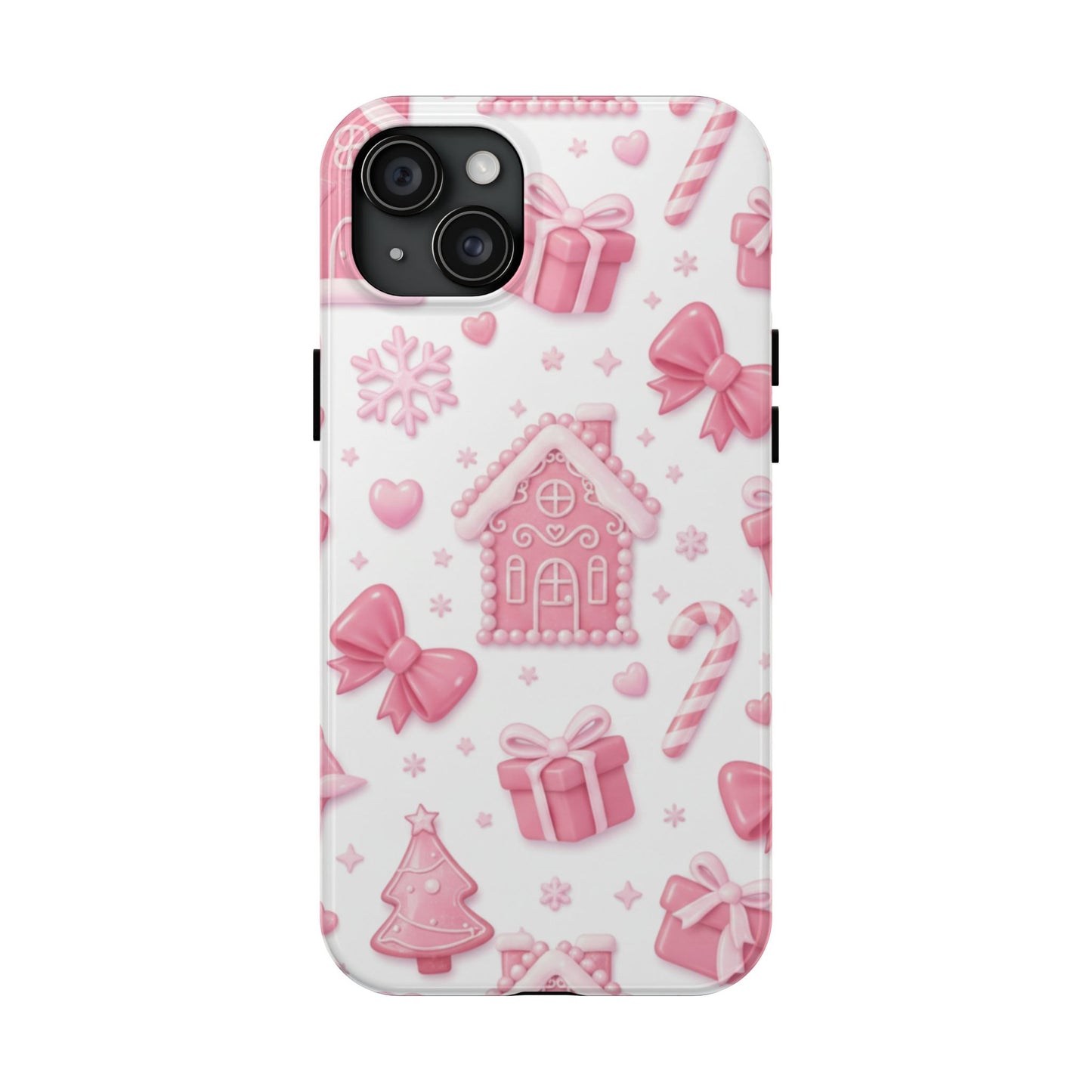 Pink Gingerbread Christmas iPhone Case | Sole Artist Studio