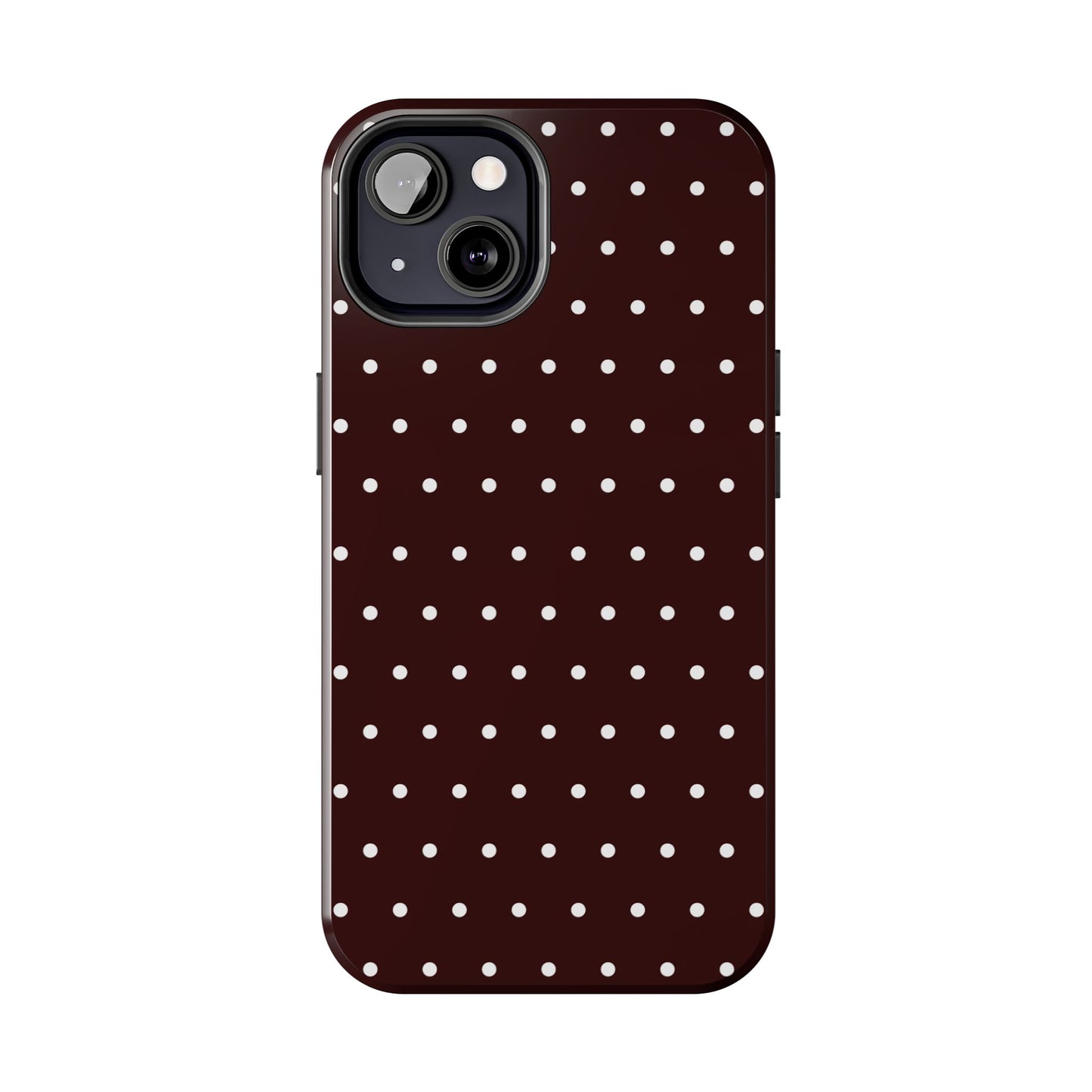 Burgundy Polka Dot iPhone Case | Sole Artist Studio