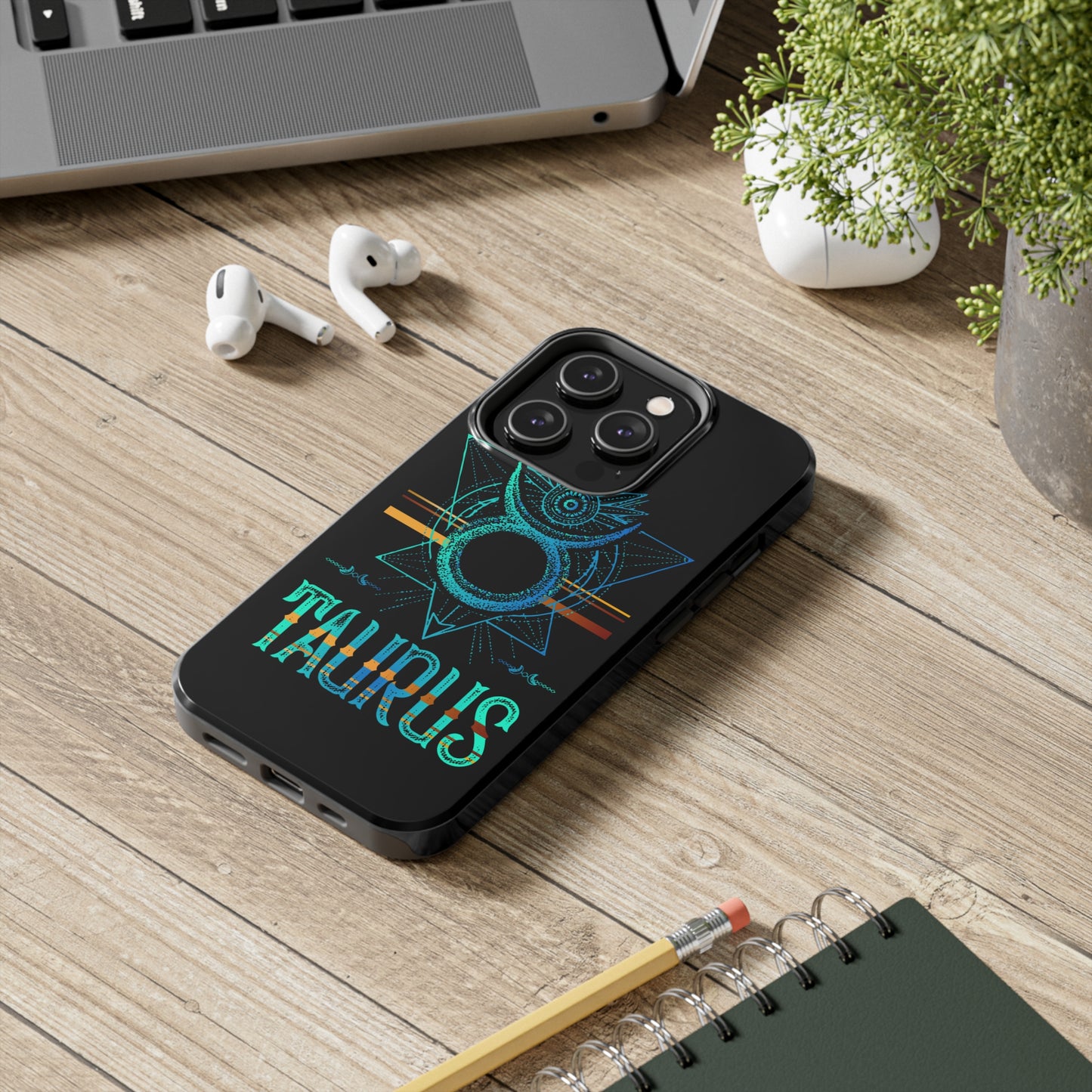 Taurus zodiac symbol Tough iPhone Case  iPhone 15 accessories
