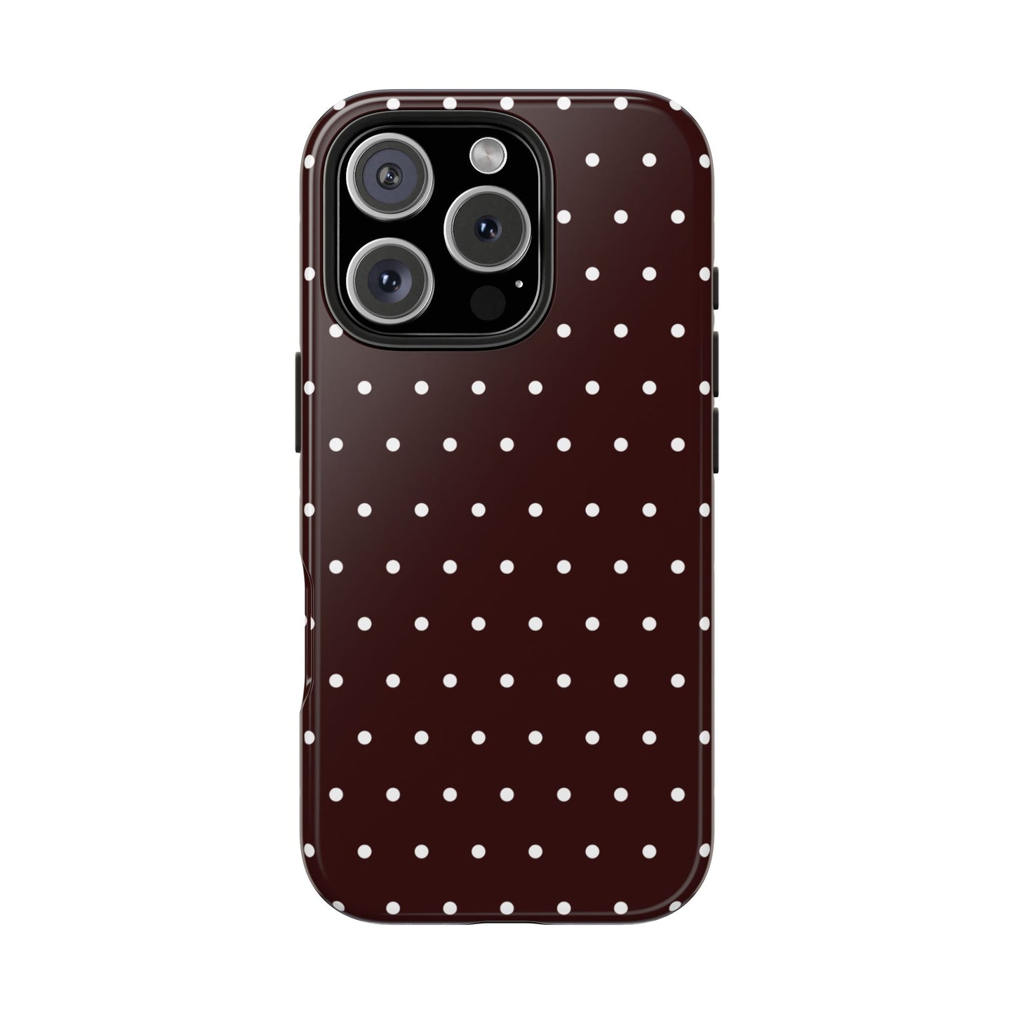 Burgundy Polka Dot iPhone Case | Sole Artist Studio