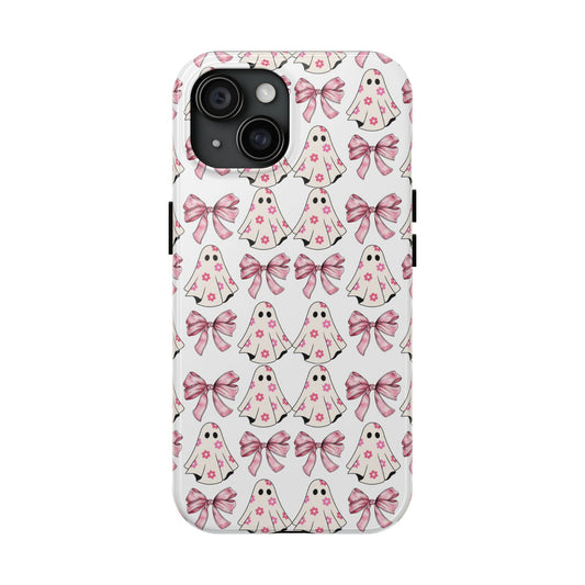 Ghostly Pink  Halloween themed iPhone case Models 11-15