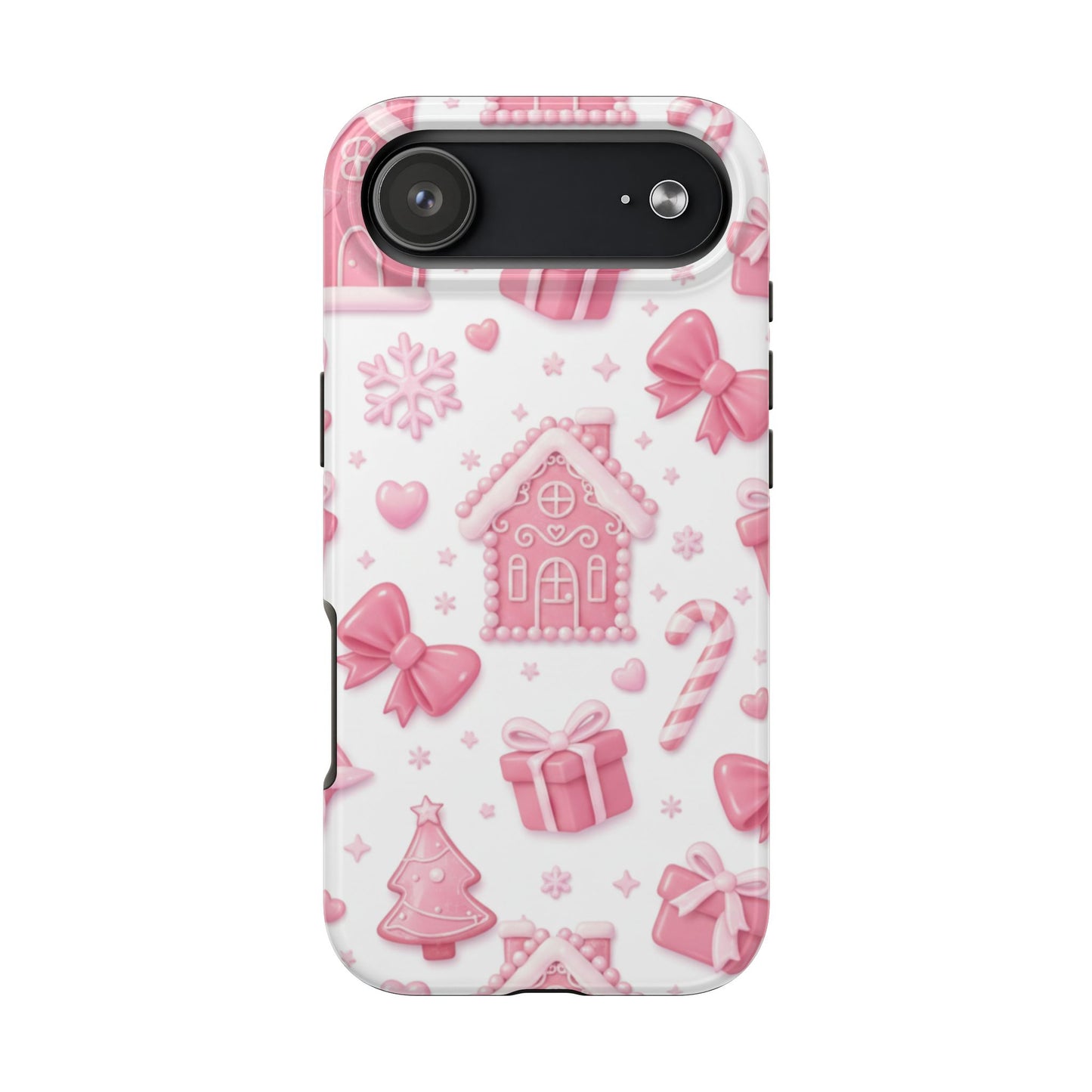Pink Gingerbread Christmas iPhone Case | Sole Artist Studio