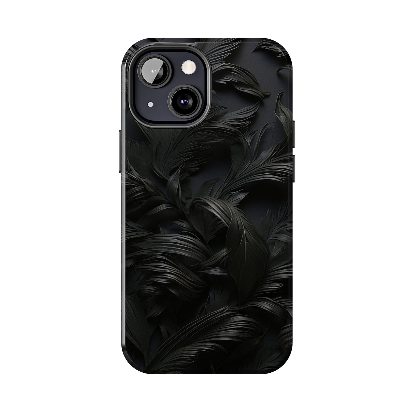 Black engraved Goth style Abstract Phone Case iPhone compatible
