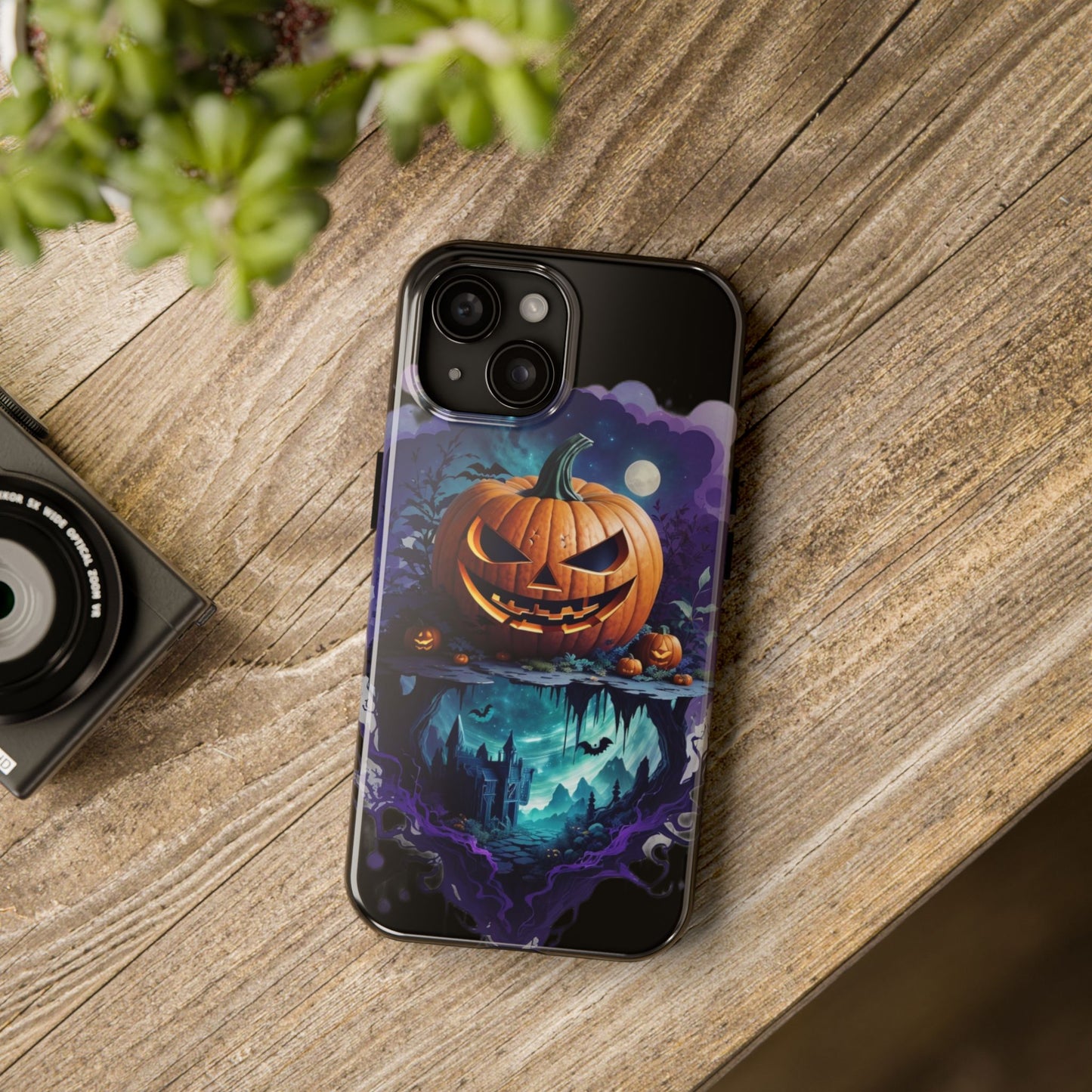 Halloween jack-o-lantern Tough Phone Cases
