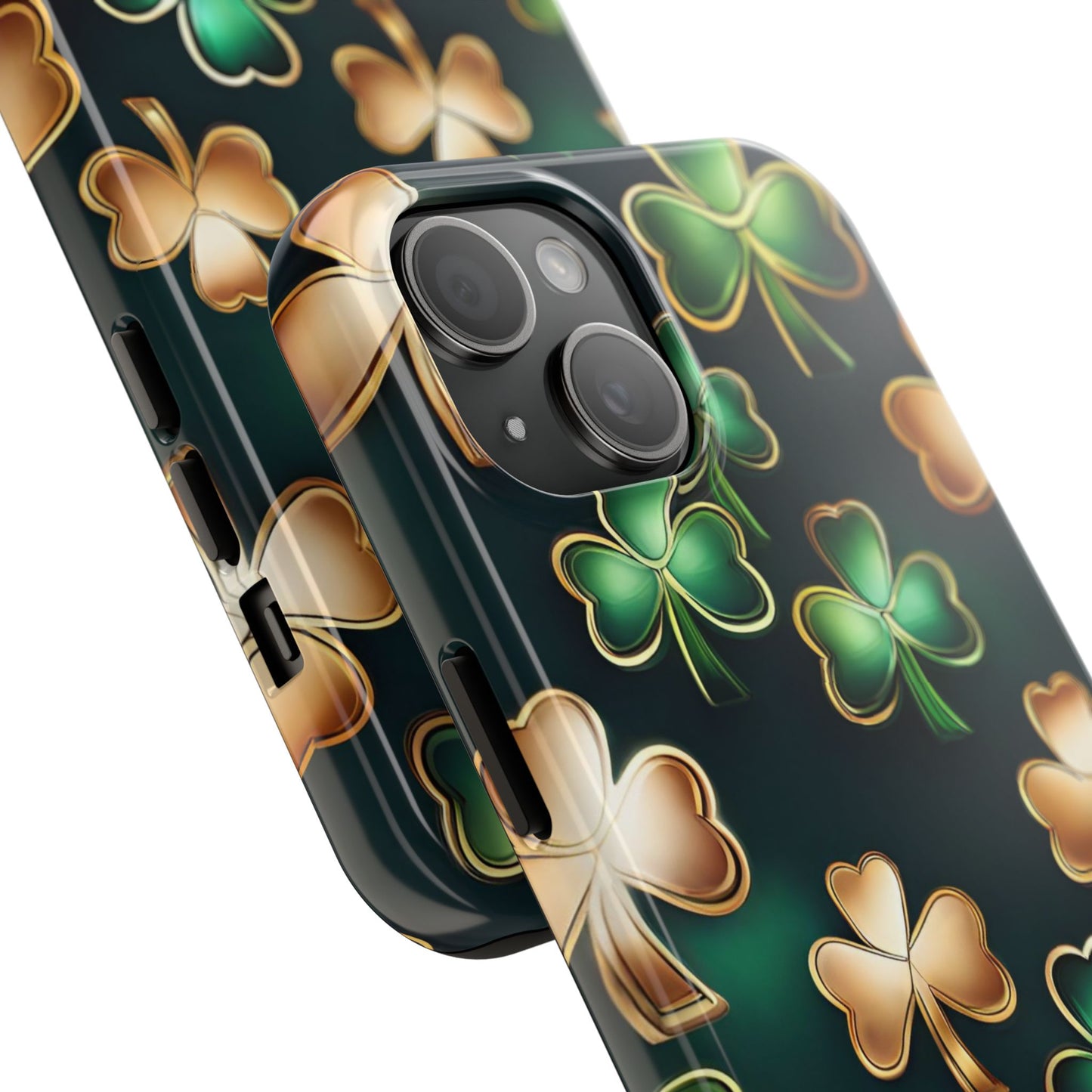 Green & Gold Shamrocks iPhone Case | Sole Artist Studio