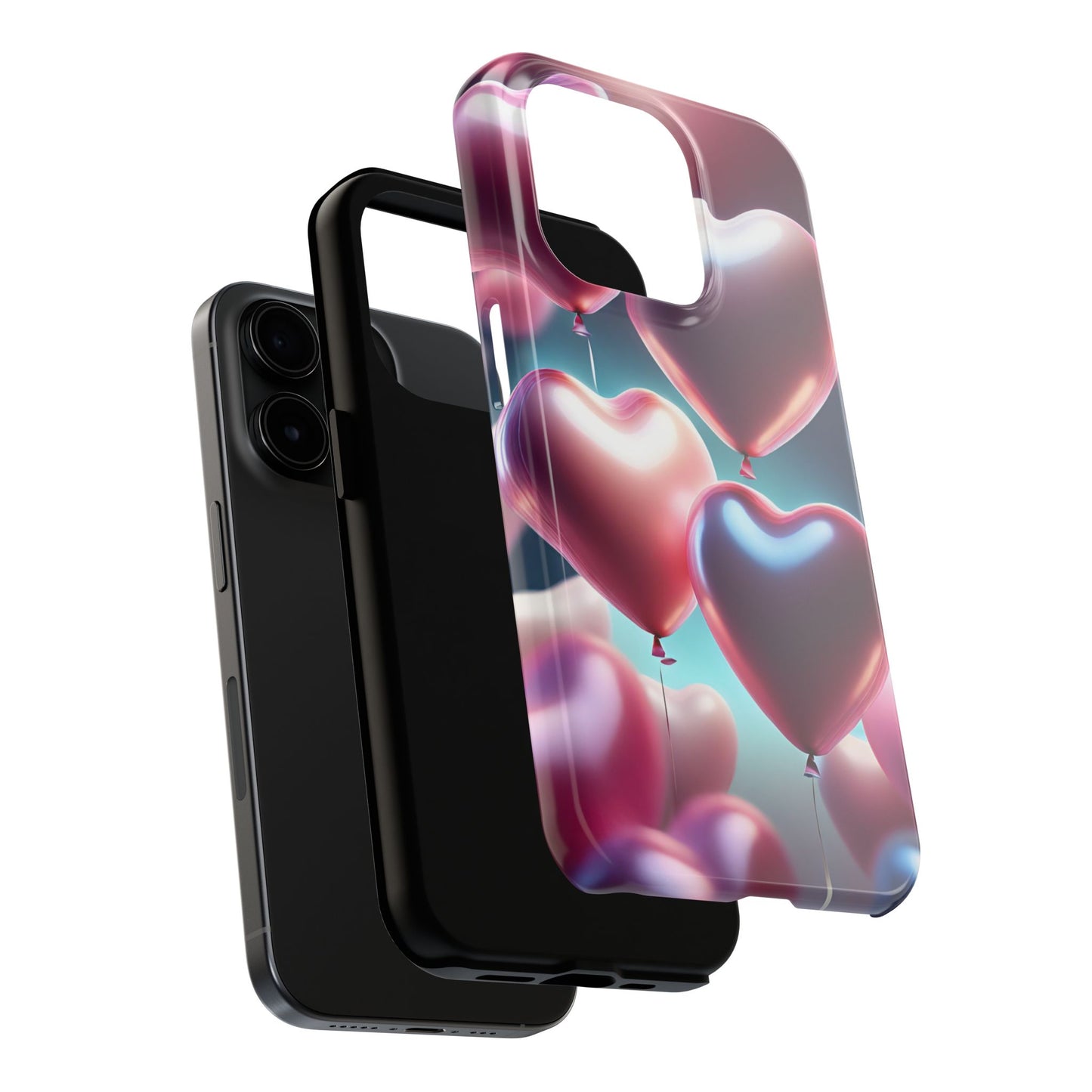 Balloons from the heart- Valentines day iPhone case-aesthetic & stylish design