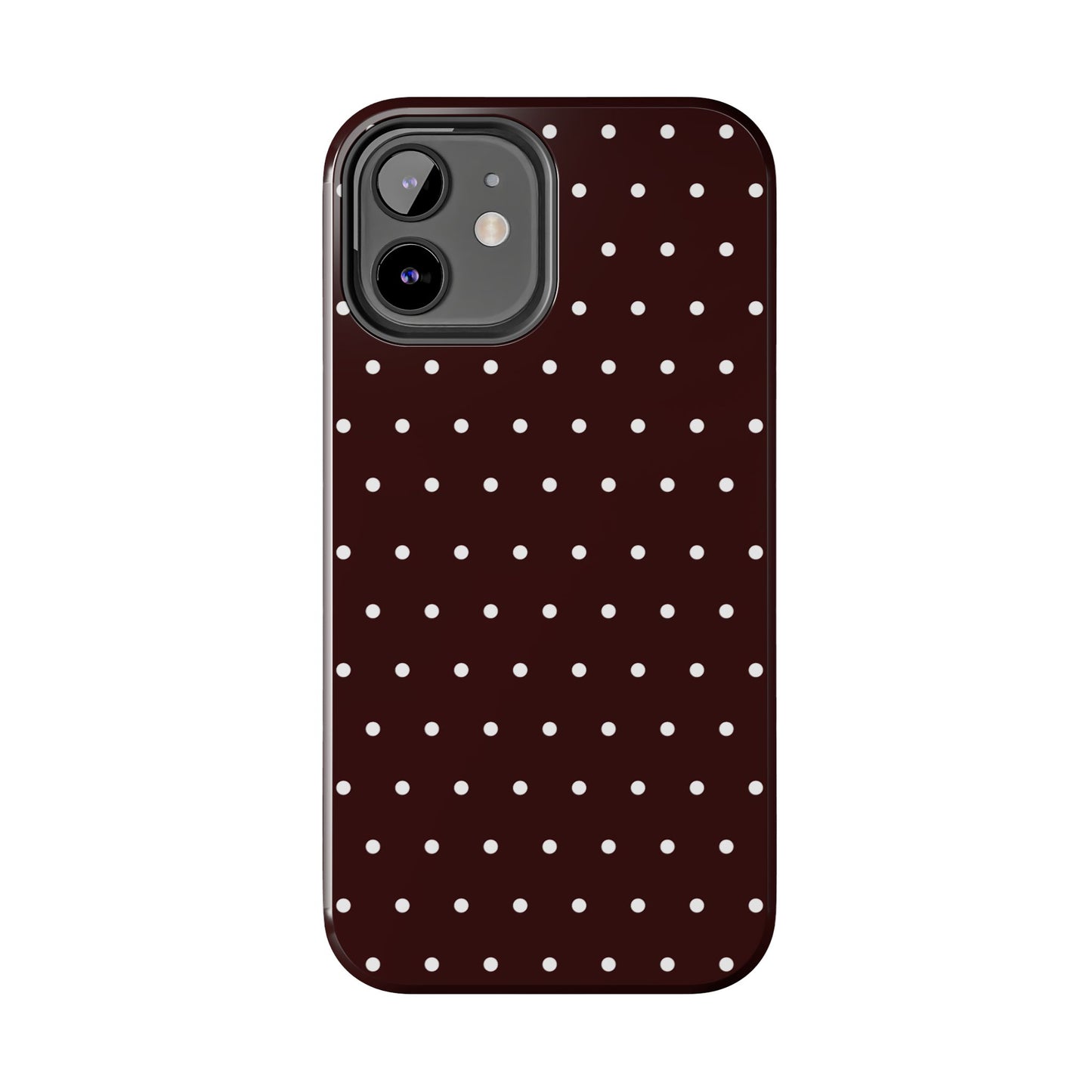 Burgundy Polka Dot iPhone Case | Sole Artist Studio