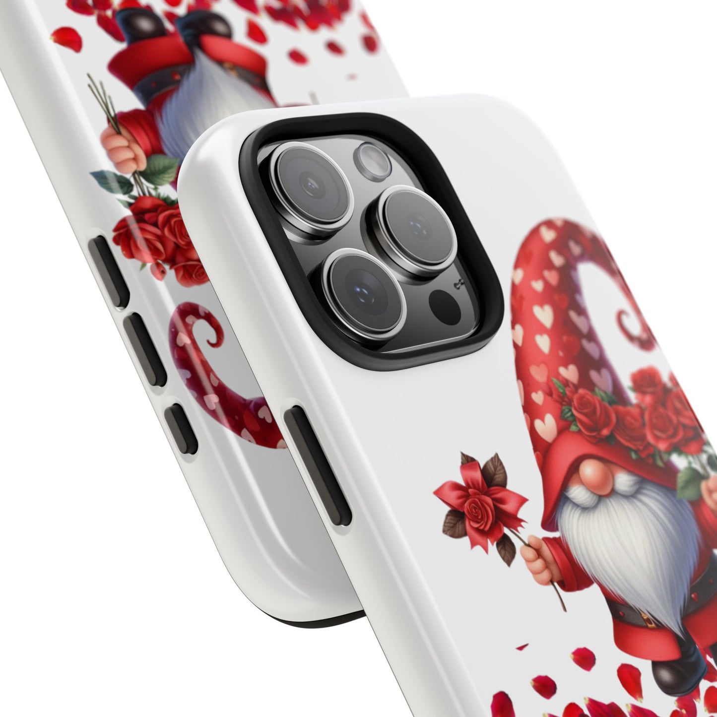 Gnome With Roses Valentine iPhone Case | Sole Artist Studio