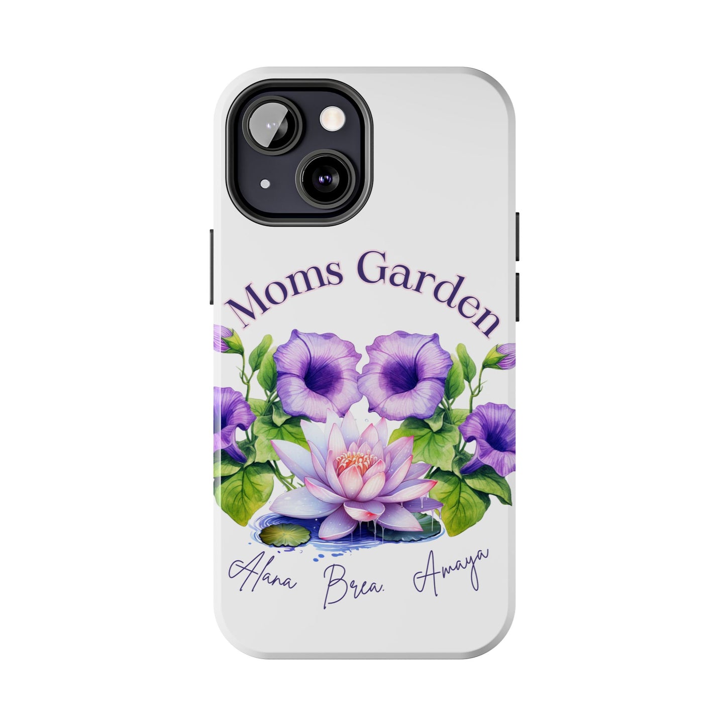 Custom "Moms Garden" phone case personalized Mother's Day gift