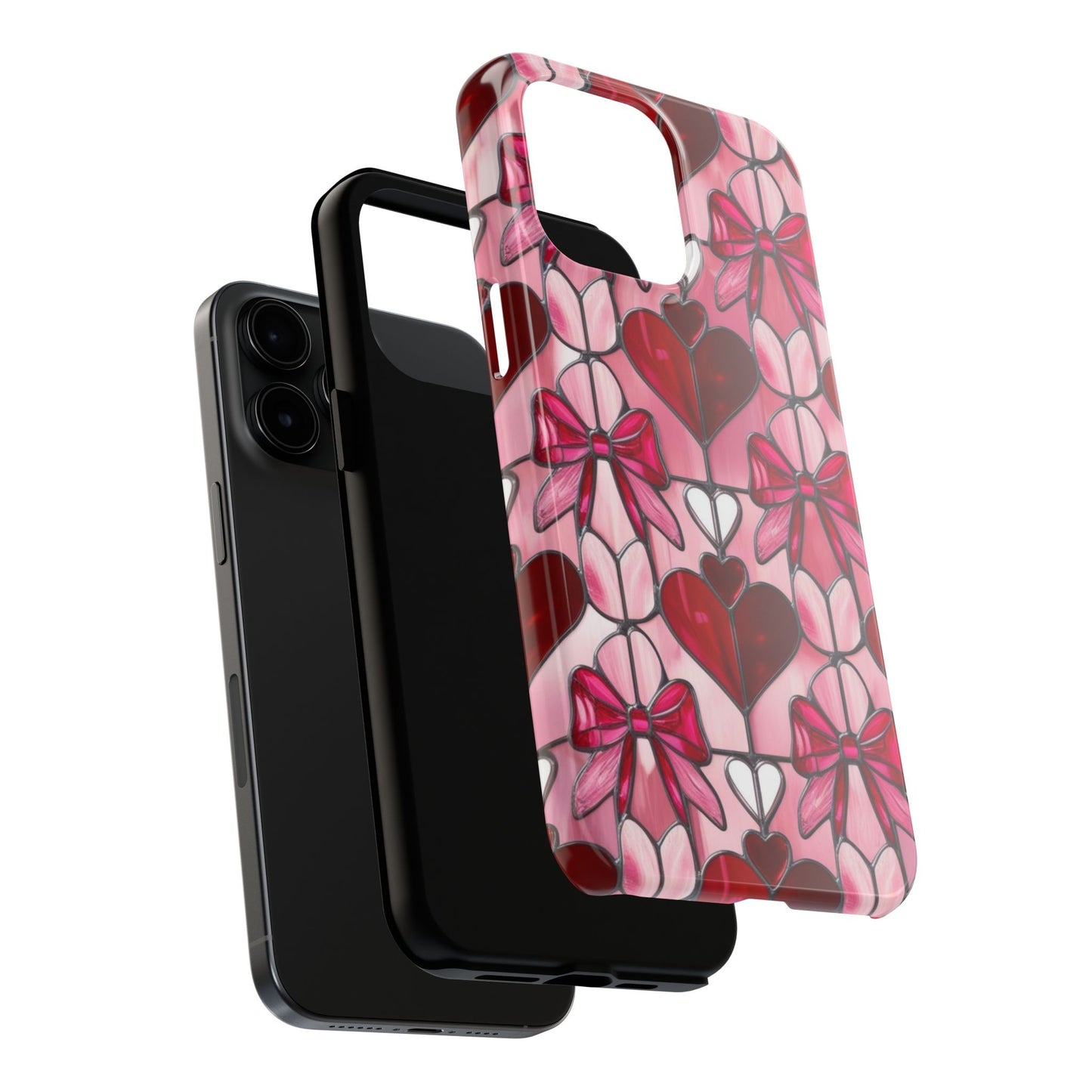 Valentines stained glass Phone Case