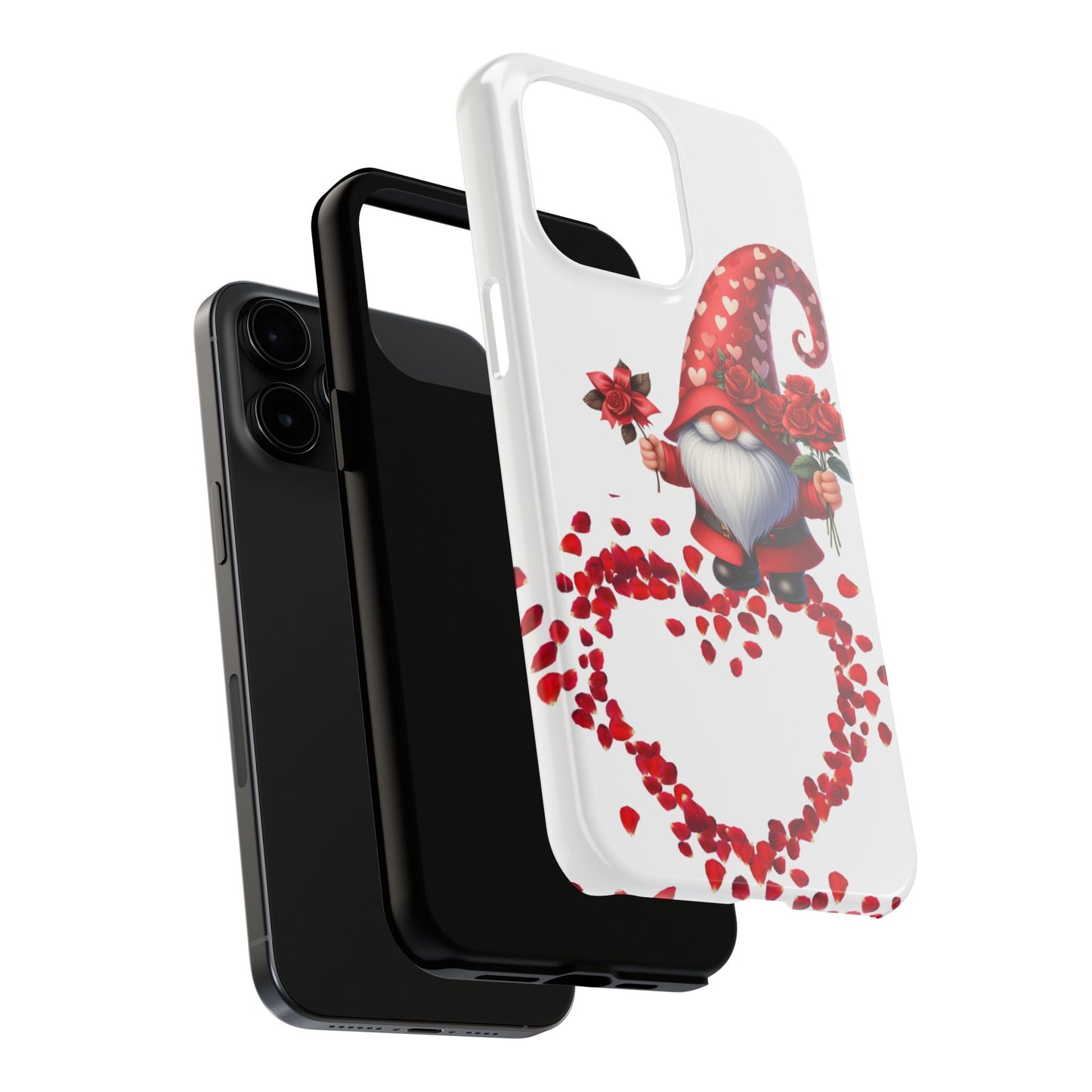 Gnome With Roses Valentine iPhone Case | Sole Artist Studio