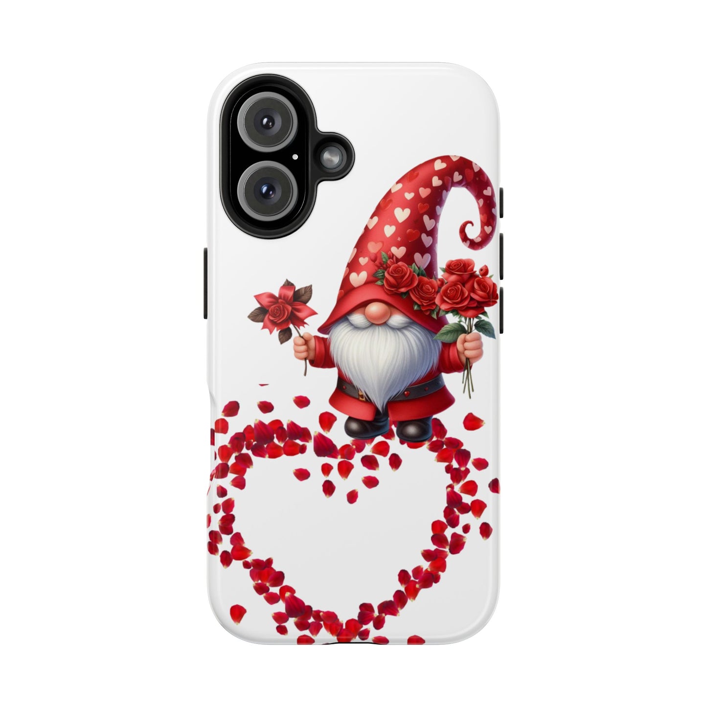 Gnome With Roses Valentine iPhone Case | Sole Artist Studio