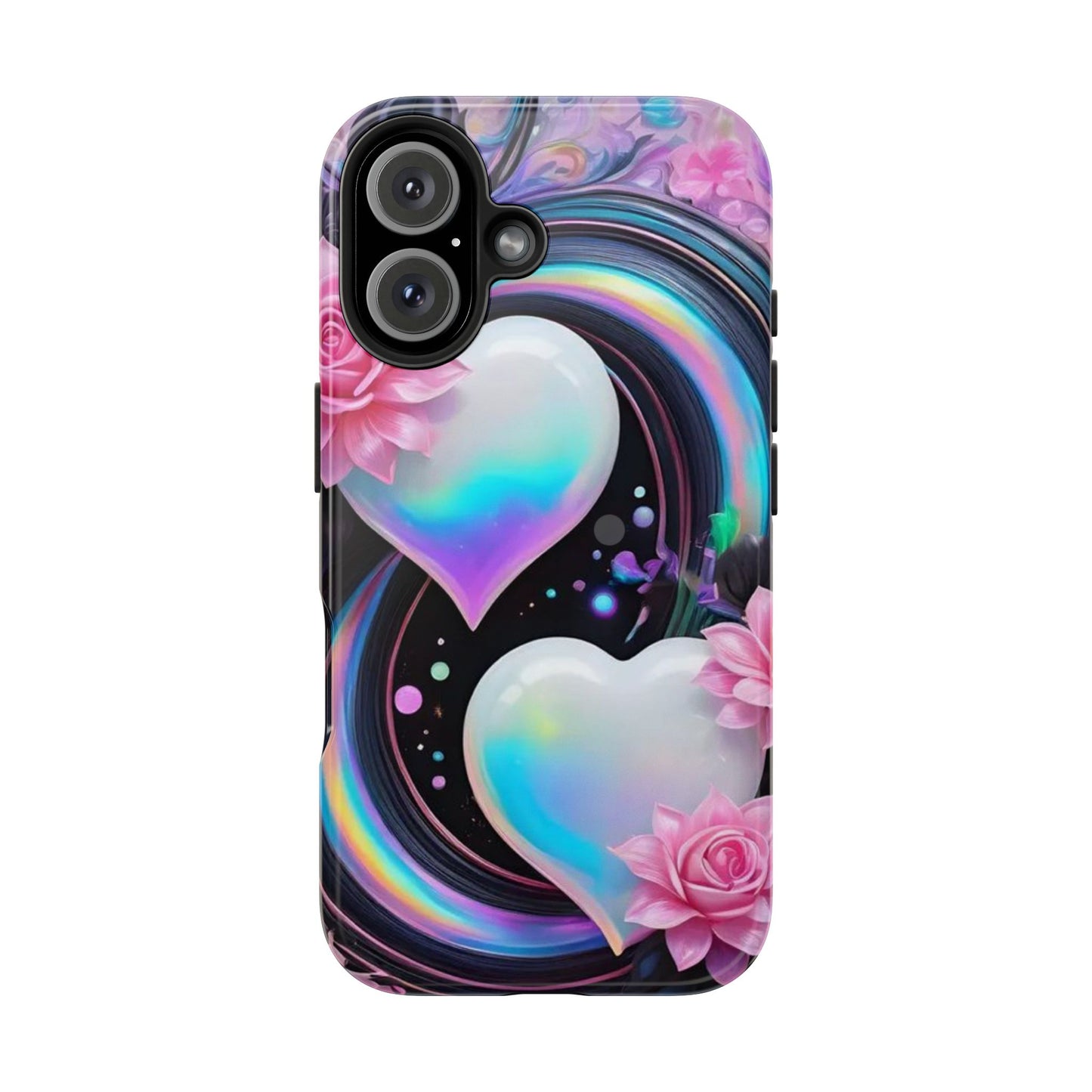 Floral Hearts & Rainbows iPhone Case | Sole Artist Studio