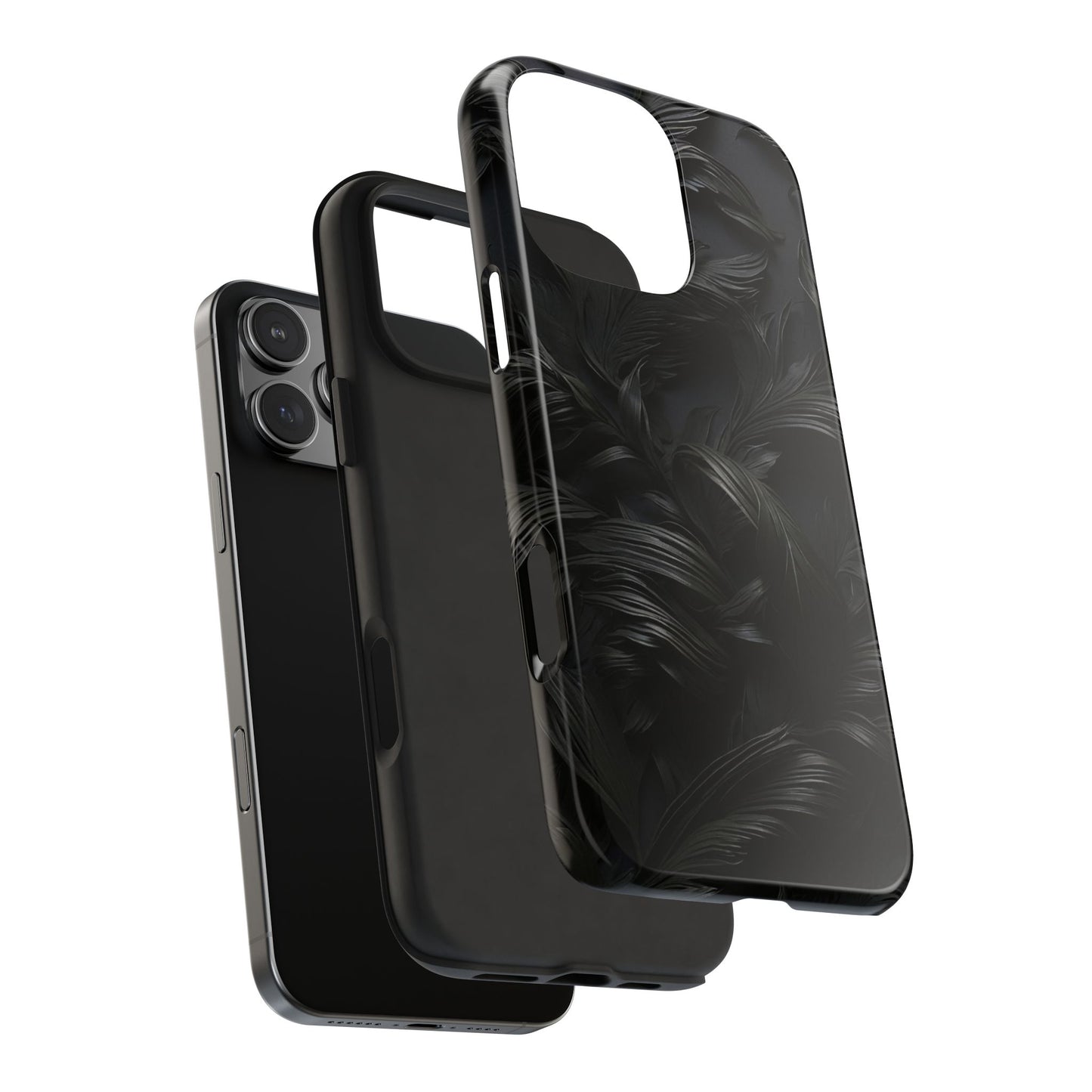 Black Engraved Gothic Abstract iPhone Case | Sole Artist Studio