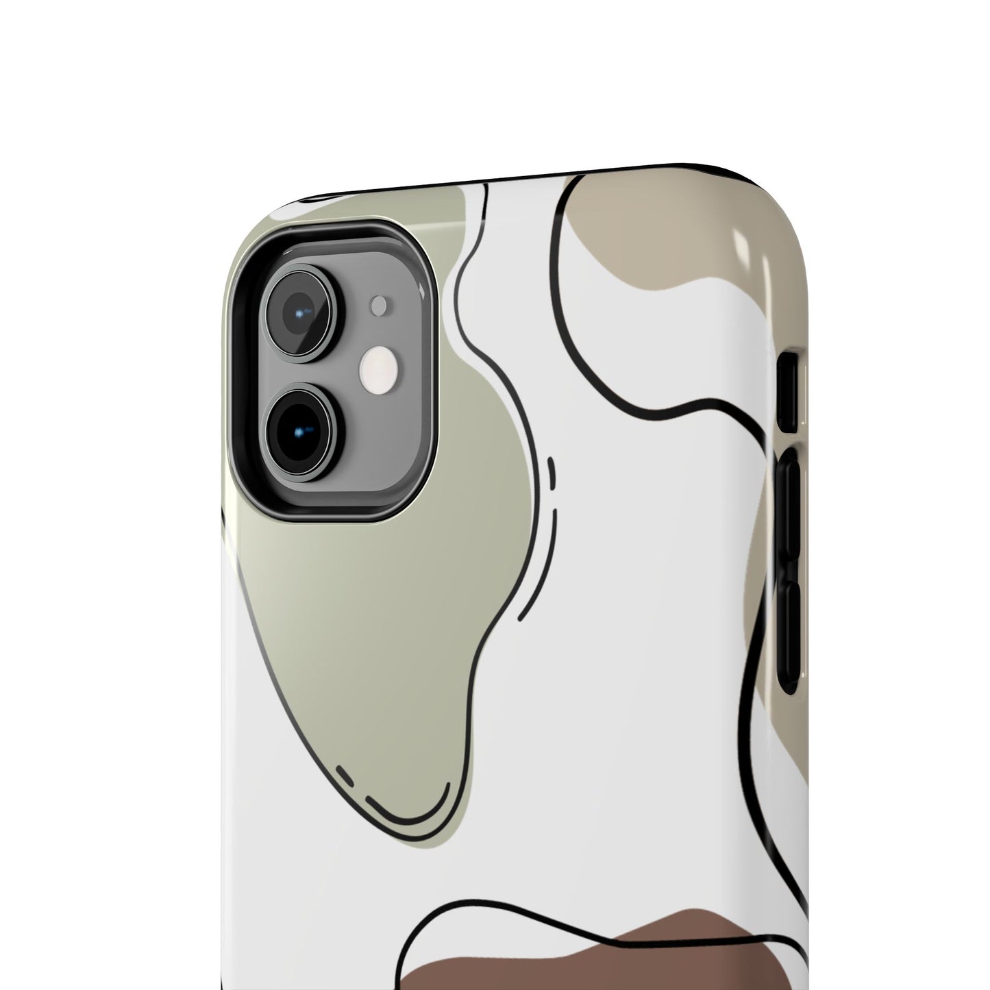 Boho Green Abstract Tough iPhone Case | Sole Artist Studio