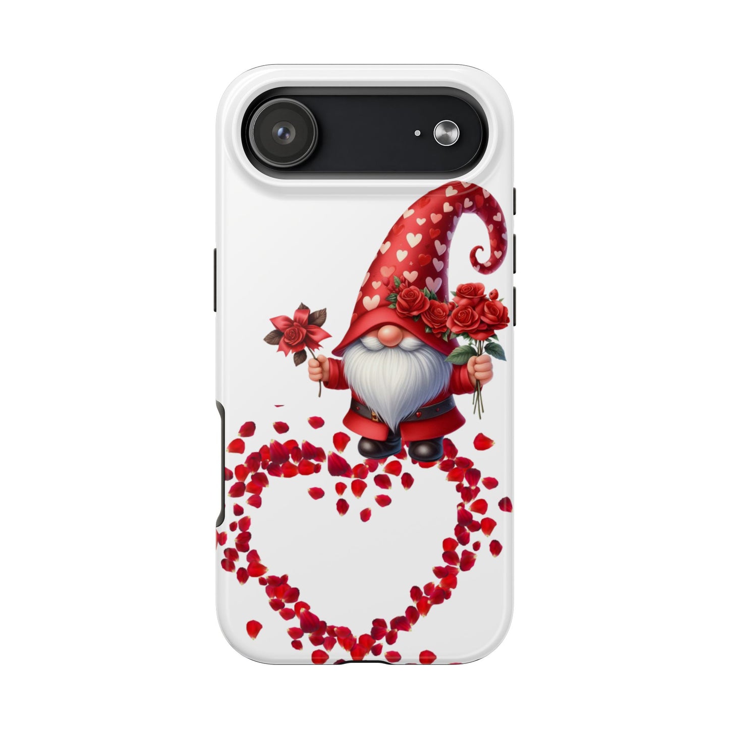 Gnome With Roses Valentine iPhone Case | Sole Artist Studio