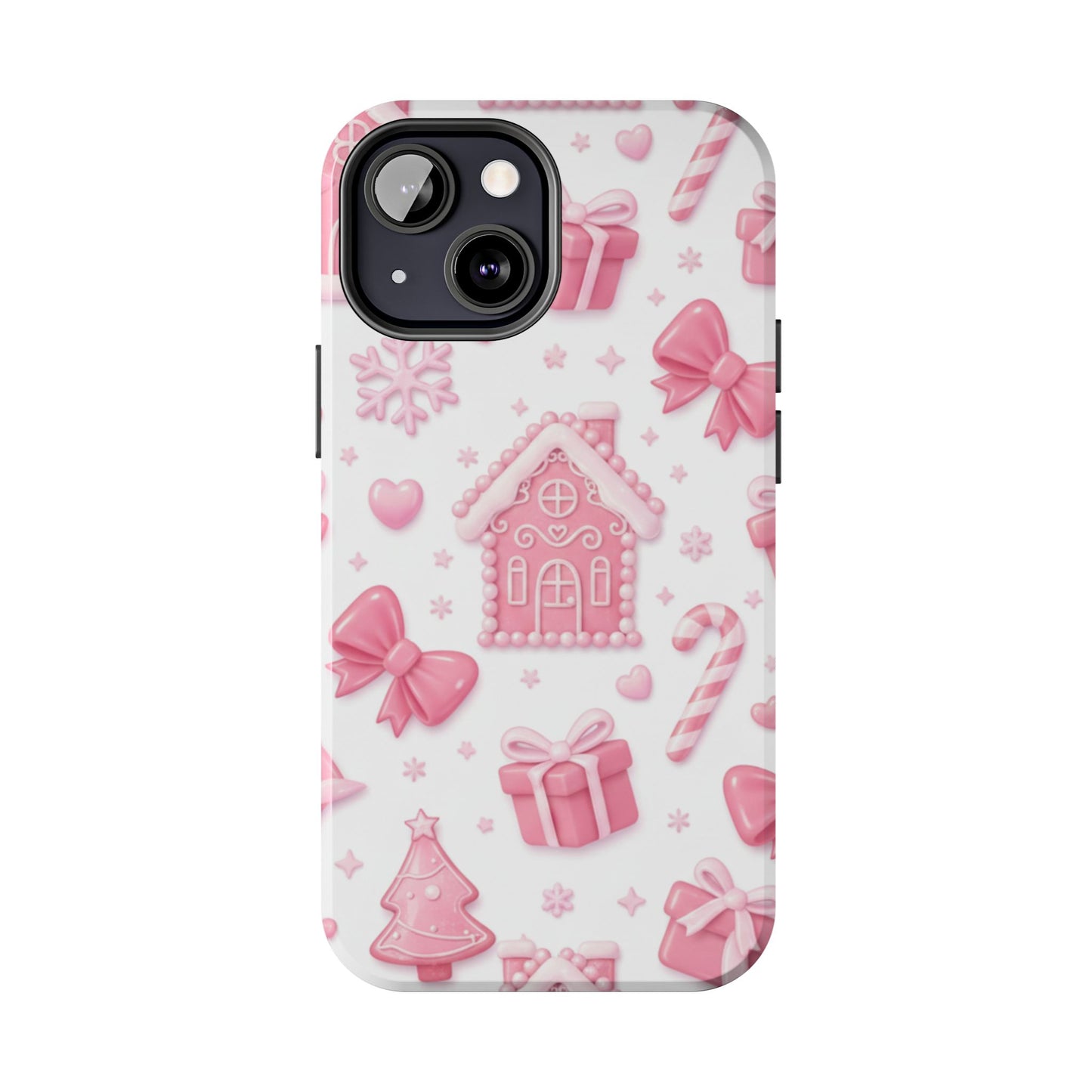 Pink Gingerbread Christmas iPhone Case | Sole Artist Studio