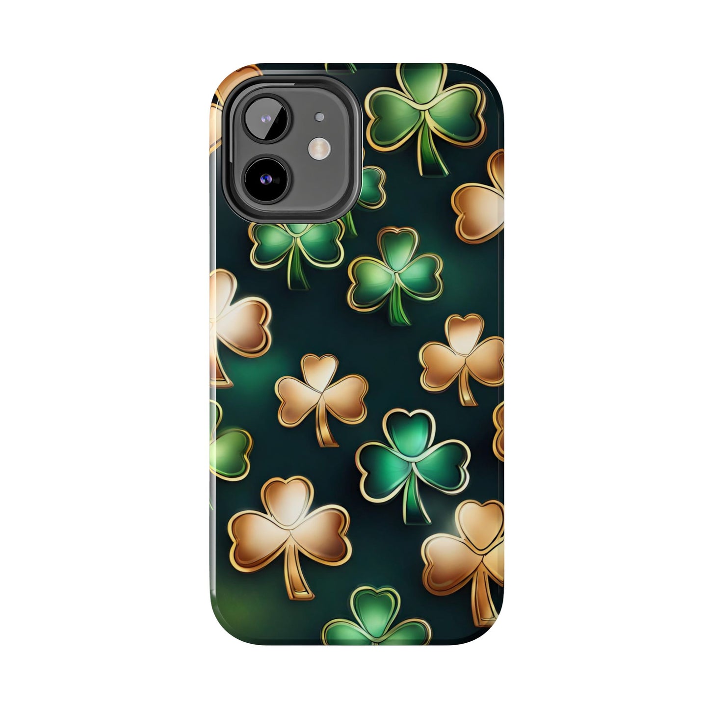 Green & Gold Shamrocks iPhone Case | Sole Artist Studio