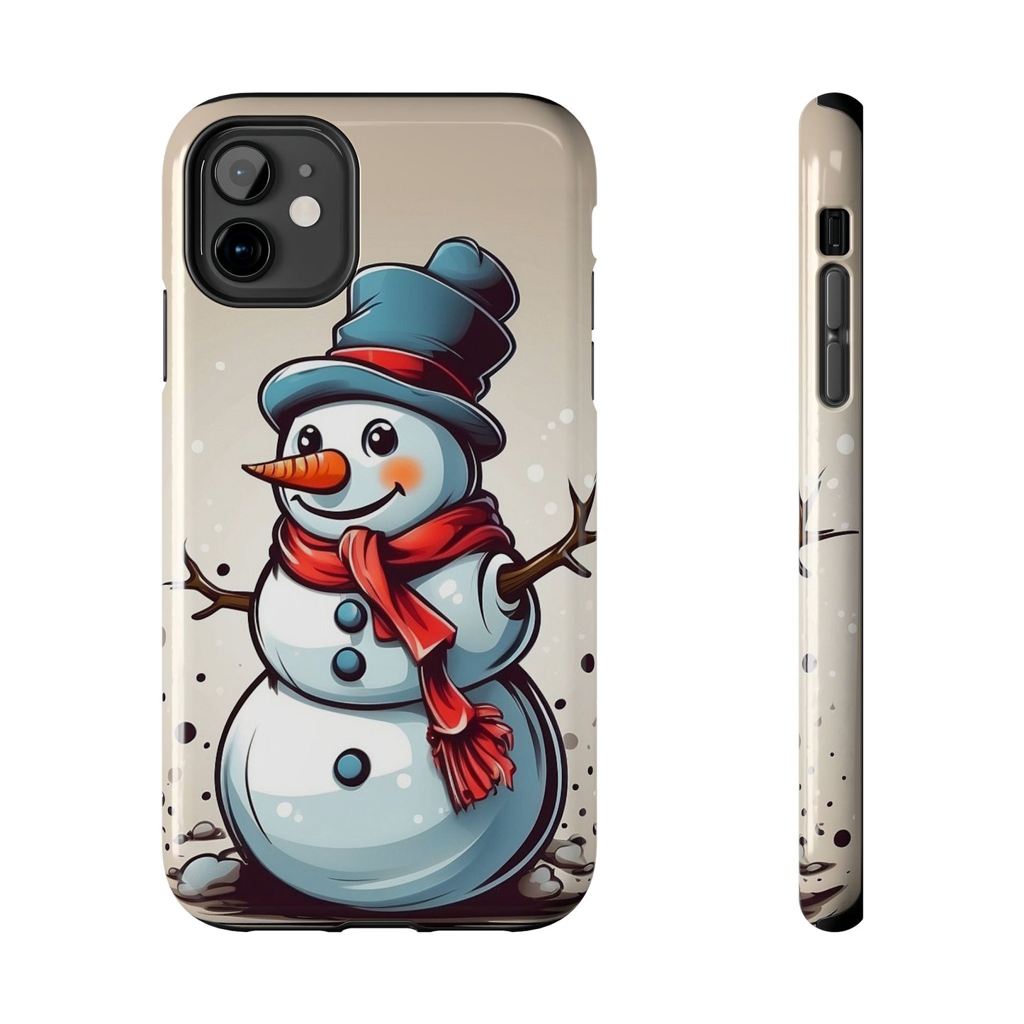 Vintage Snowman Christmas iPhone Case | Sole Artist Studio