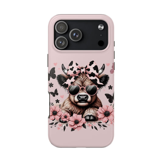 Summer Highland Cow Tough iPhone Case | Sole Artist Studio