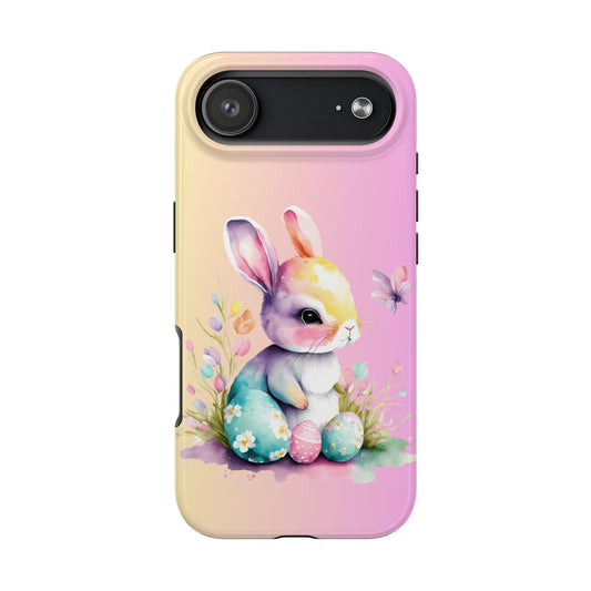 Pastel Spring Easter Bunny iPhone Case | Sole Artist Studio