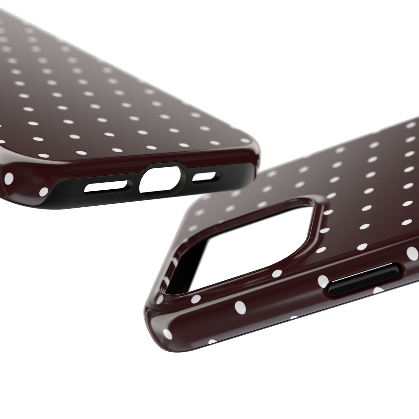 Burgundy Polka Dot iPhone Case | Sole Artist Studio