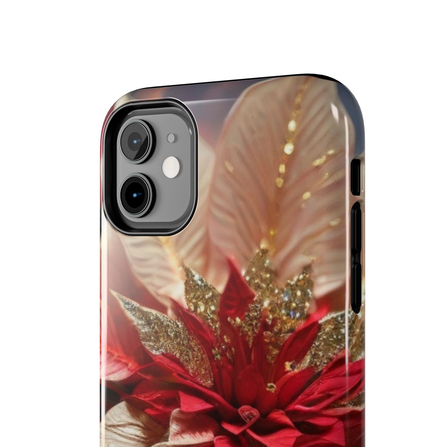 Christmas Poinsettia Floral iPhone Case | Sole Artist Studio