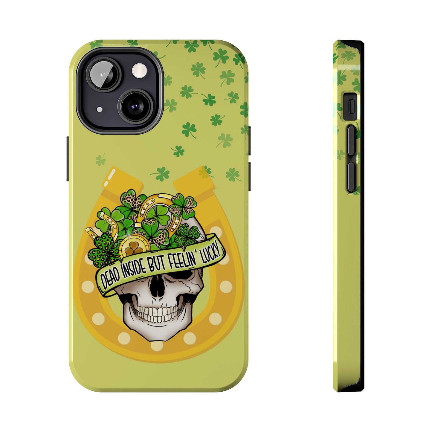 Dead Inside but Feeling Lucky St. Patrick’s Day iPhone Case | Sole Artist Studio