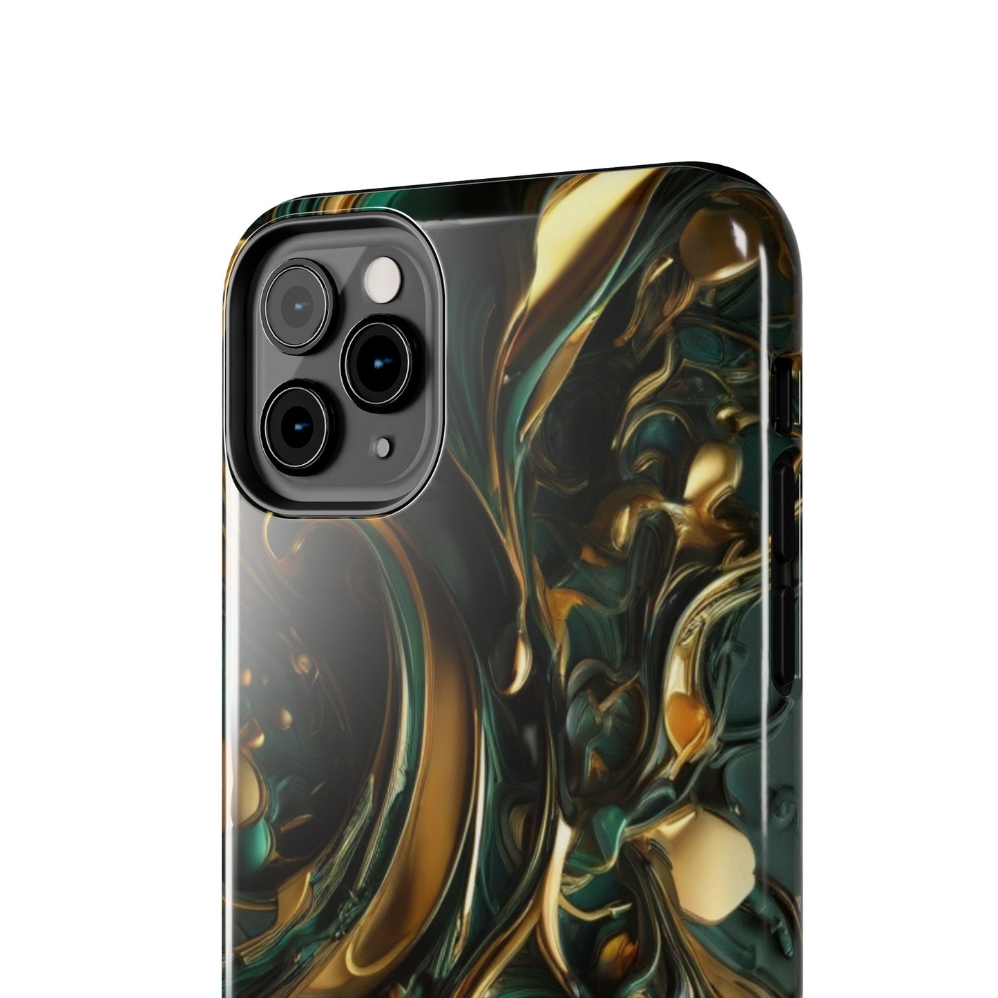 Green & Gold Abstract St. Patrick’s Day iPhone Case | Sole Artist Studio