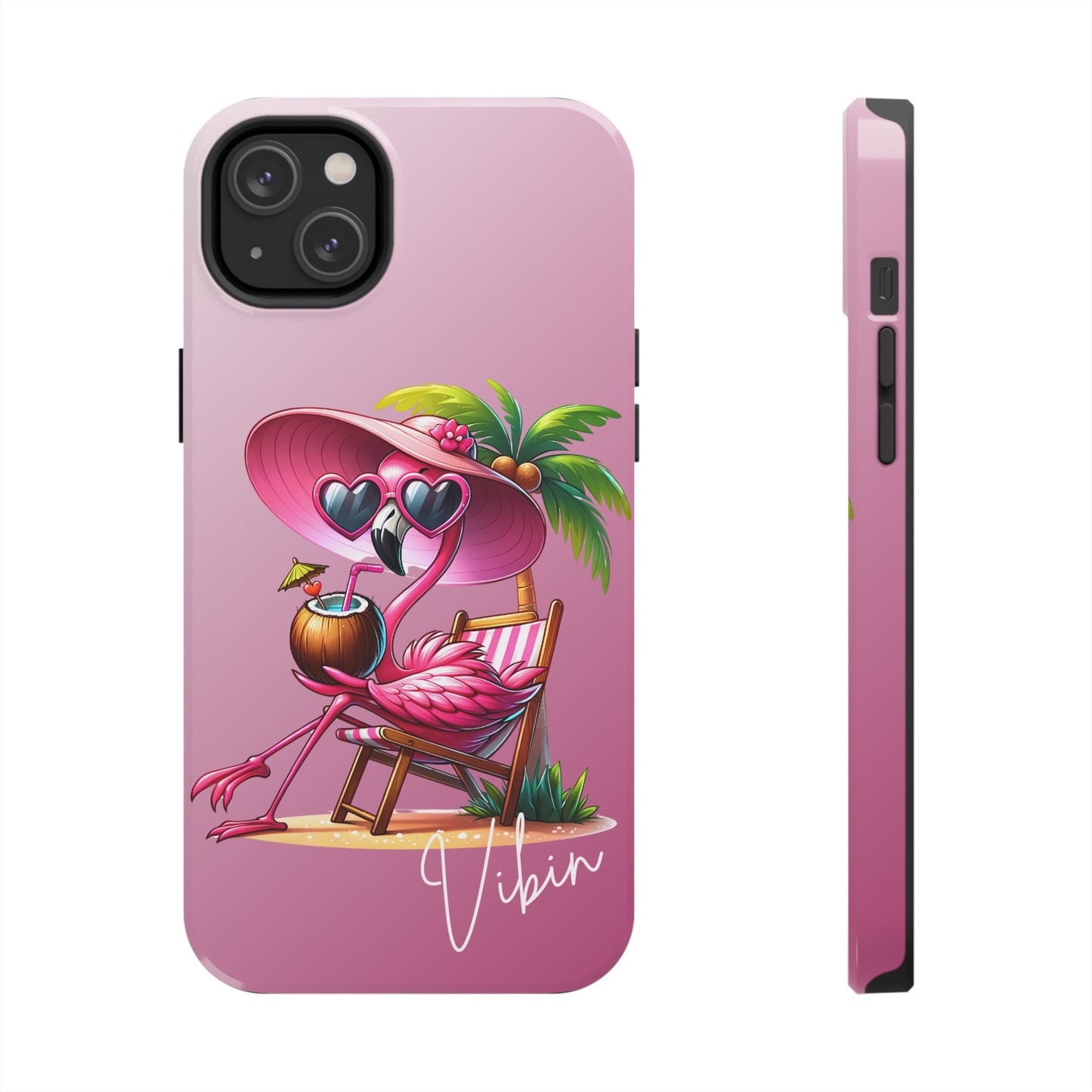 Pink Flamingo Summer Aesthetic iPhone Case | Sole Artist Studio