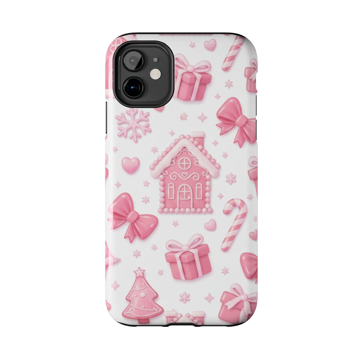Pink Gingerbread Christmas iPhone Case | Sole Artist Studio