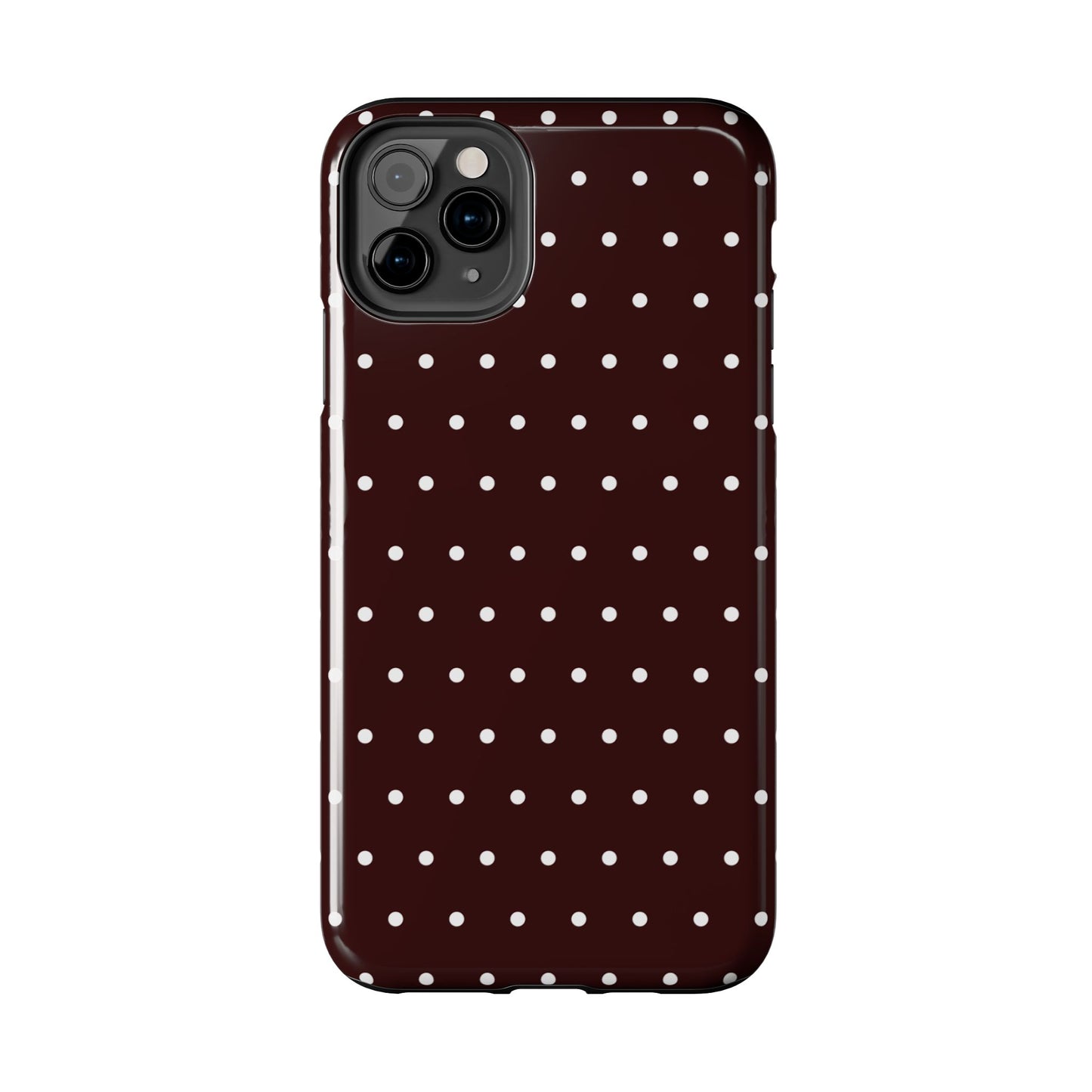 Burgundy Polka Dot iPhone Case | Sole Artist Studio